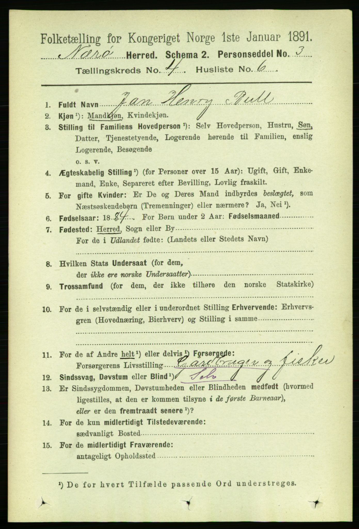 RA, 1891 census for 1751 Nærøy, 1891, p. 1907