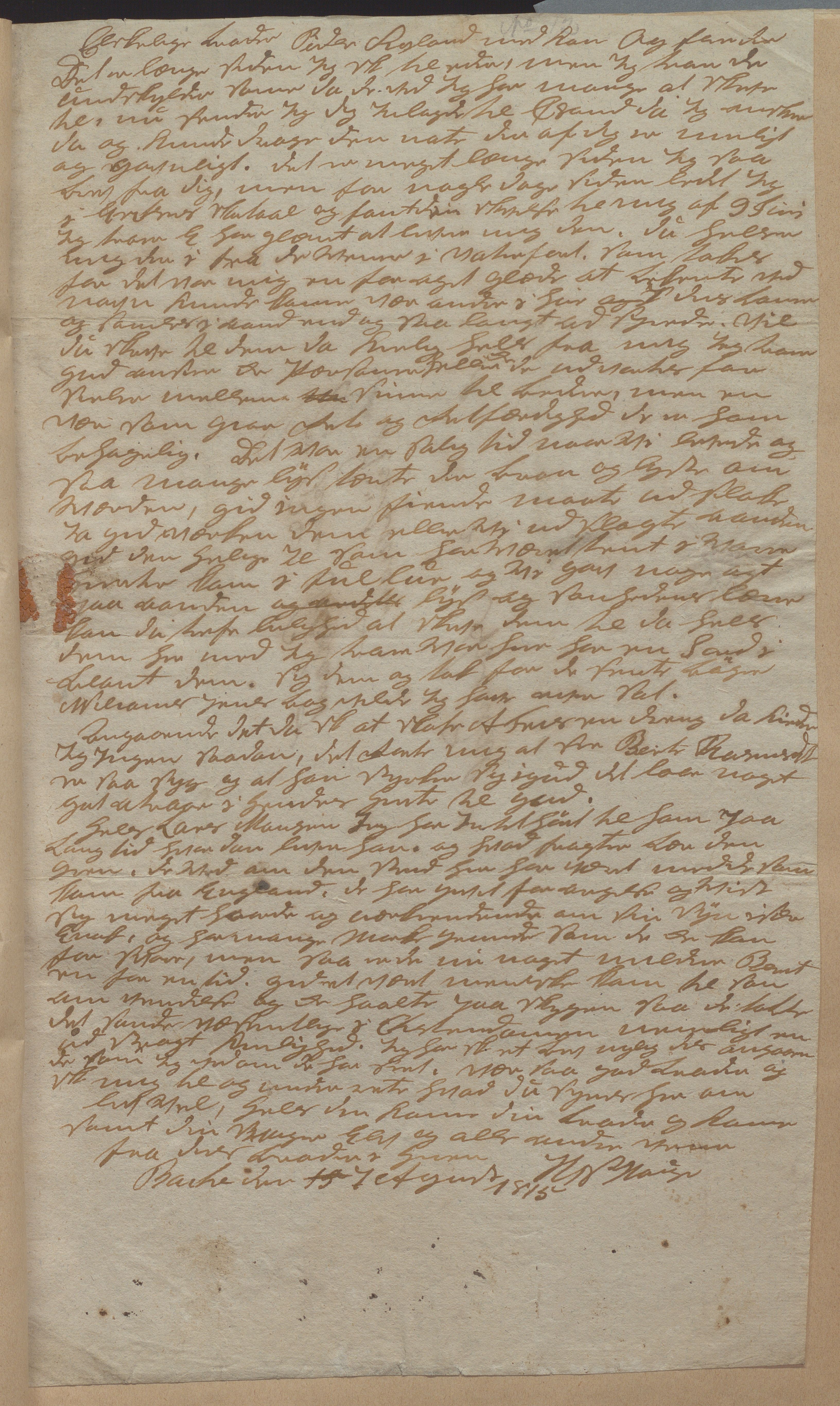 Heggtveitsamlingen, TMF/A-1007/H/L0050: Innbundne brev, Ms A, med innlagt registratur. , 1800-1850