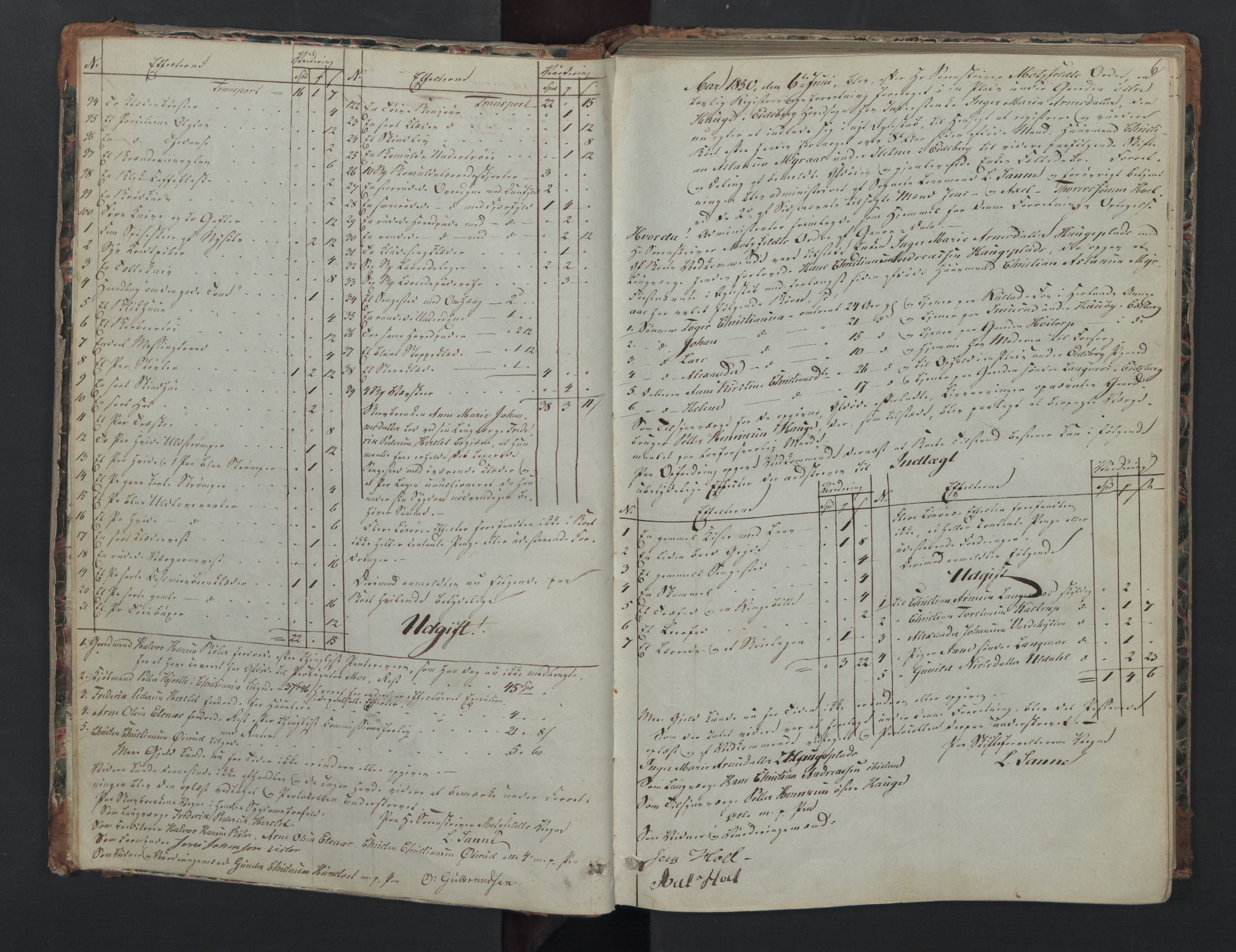 Rakkestad sorenskriveri, AV/SAO-A-10686/H/Hc/Hcc/L0002: Skifteregistreringsprotokoller, 1850-1860, p. 5b-6a