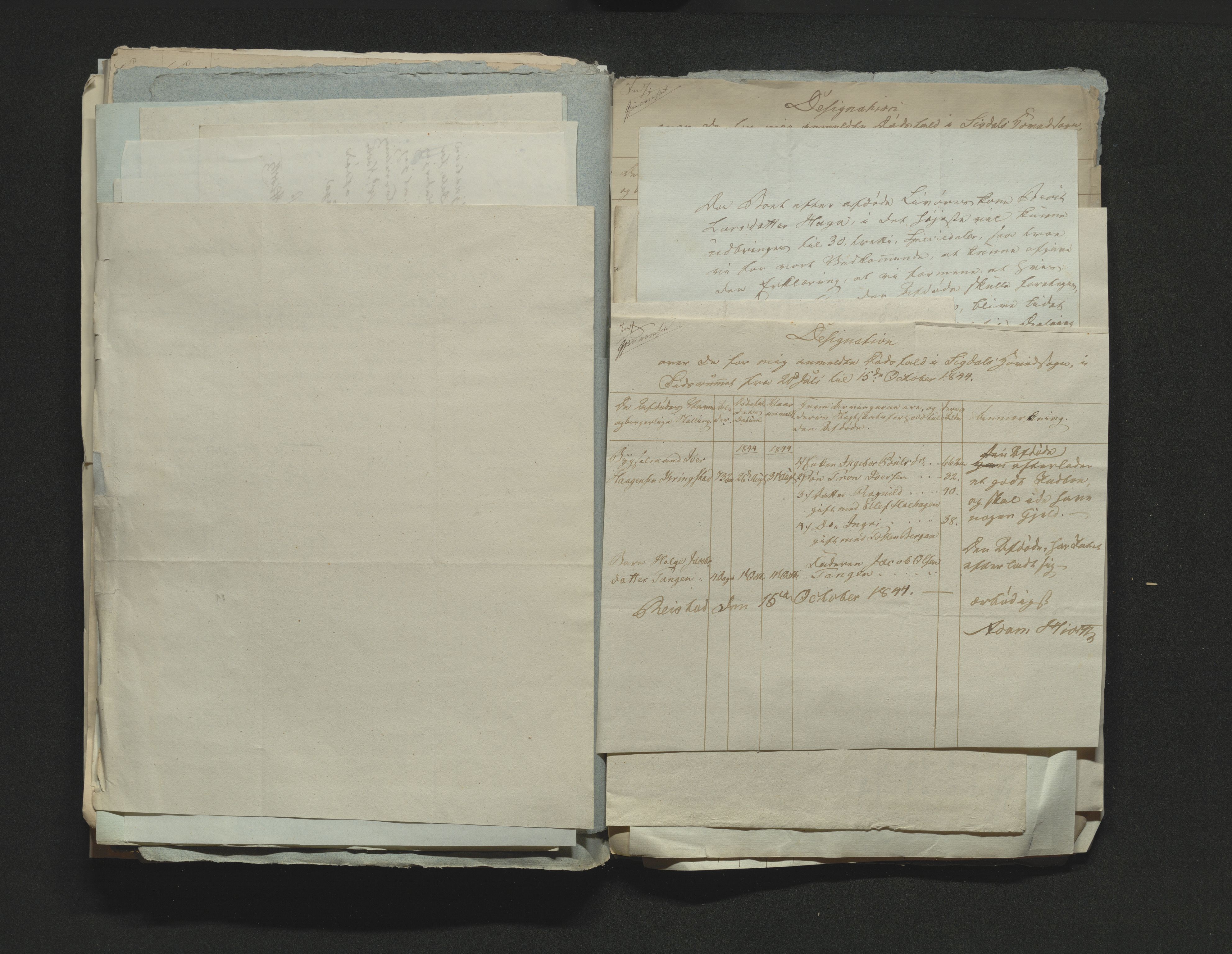 Eiker, Modum og Sigdal sorenskriveri, AV/SAKO-A-123/H/Ha/Hab/L0006: Dødsfallsmeldinger, 1841-1845