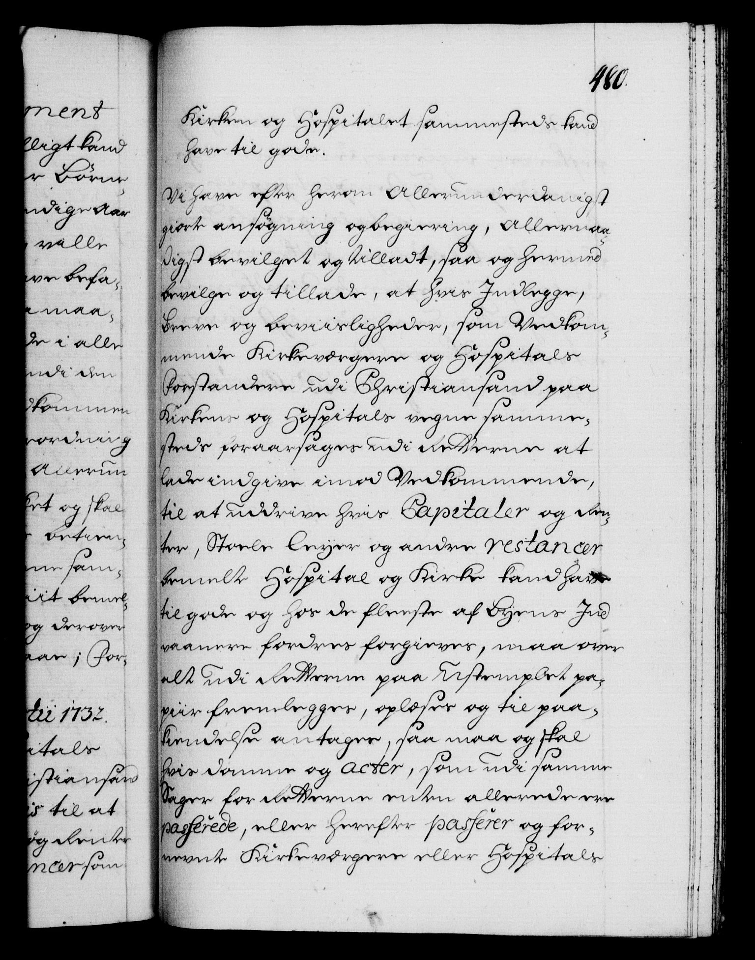 Danske Kanselli 1572-1799, AV/RA-EA-3023/F/Fc/Fca/Fcaa/L0027: Norske registre, 1730-1732, p. 480a