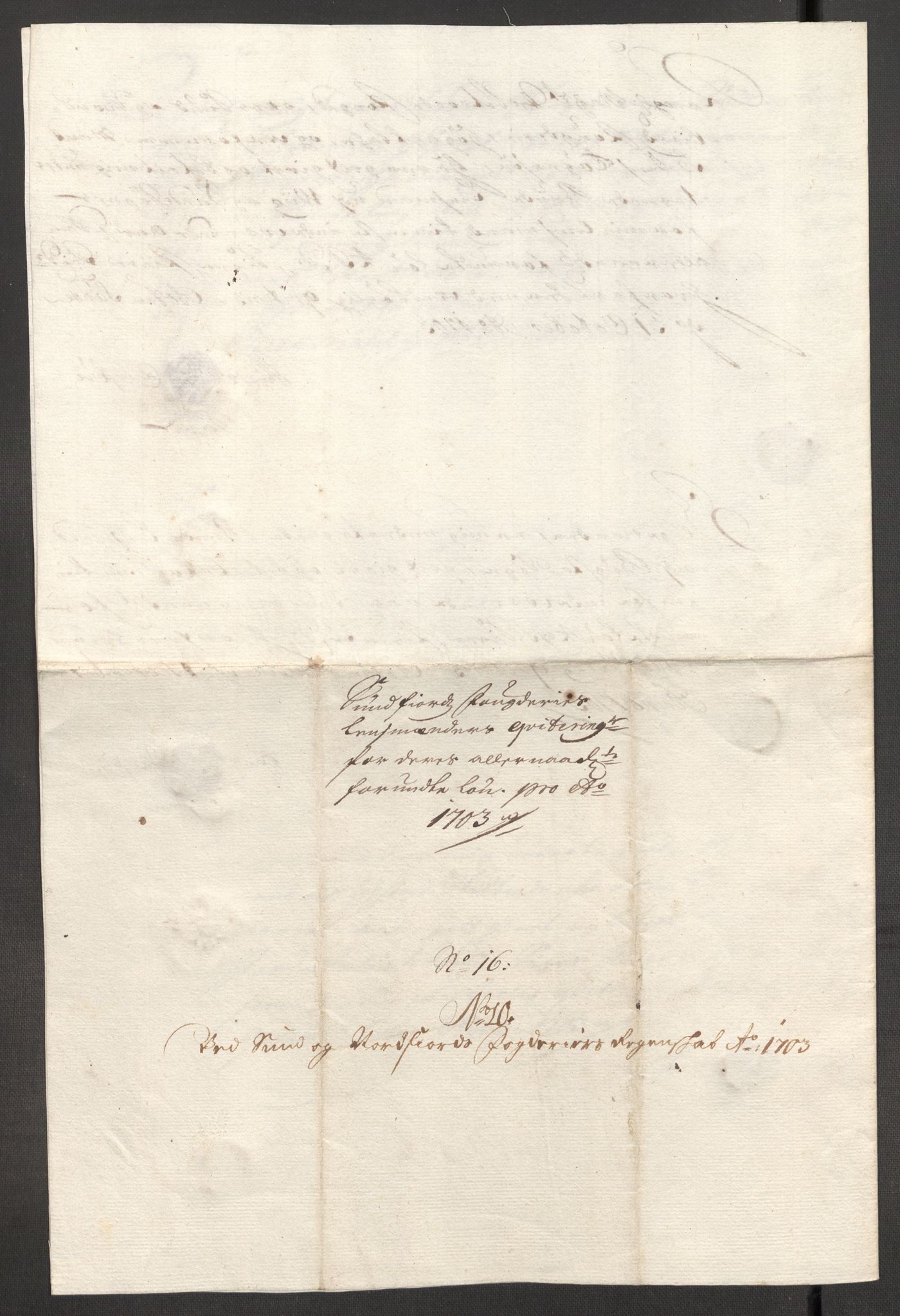 Rentekammeret inntil 1814, Reviderte regnskaper, Fogderegnskap, RA/EA-4092/R53/L3427: Fogderegnskap Sunn- og Nordfjord, 1703, p. 265