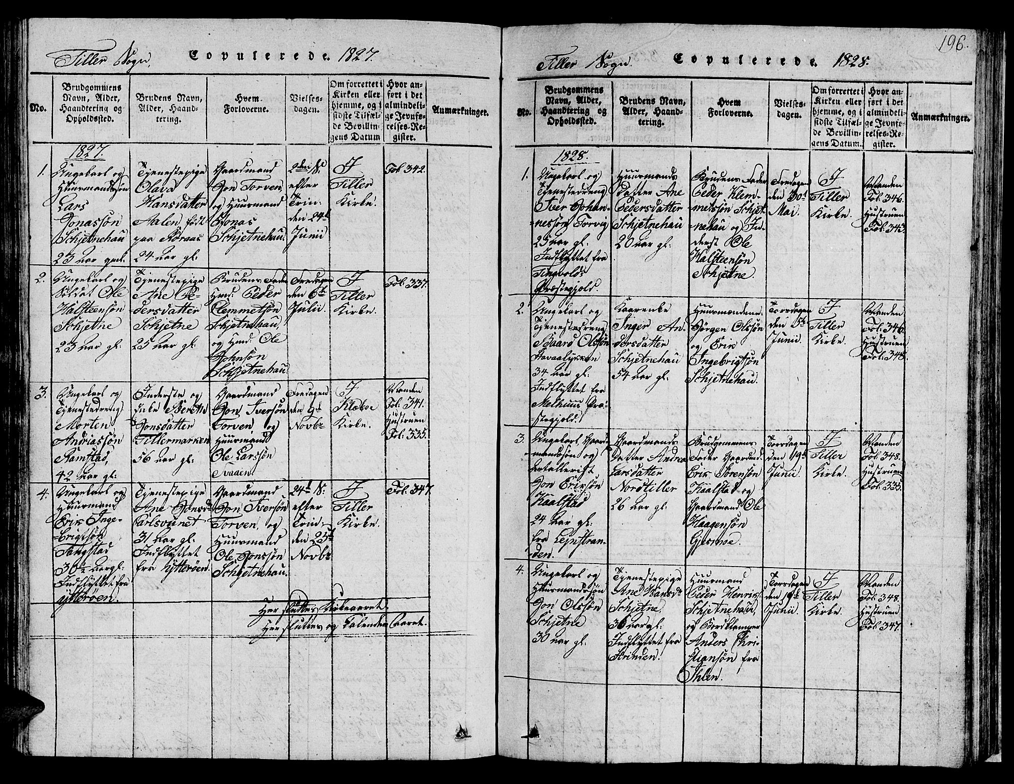 Ministerialprotokoller, klokkerbøker og fødselsregistre - Sør-Trøndelag, SAT/A-1456/621/L0458: Parish register (copy) no. 621C01, 1816-1865, p. 196