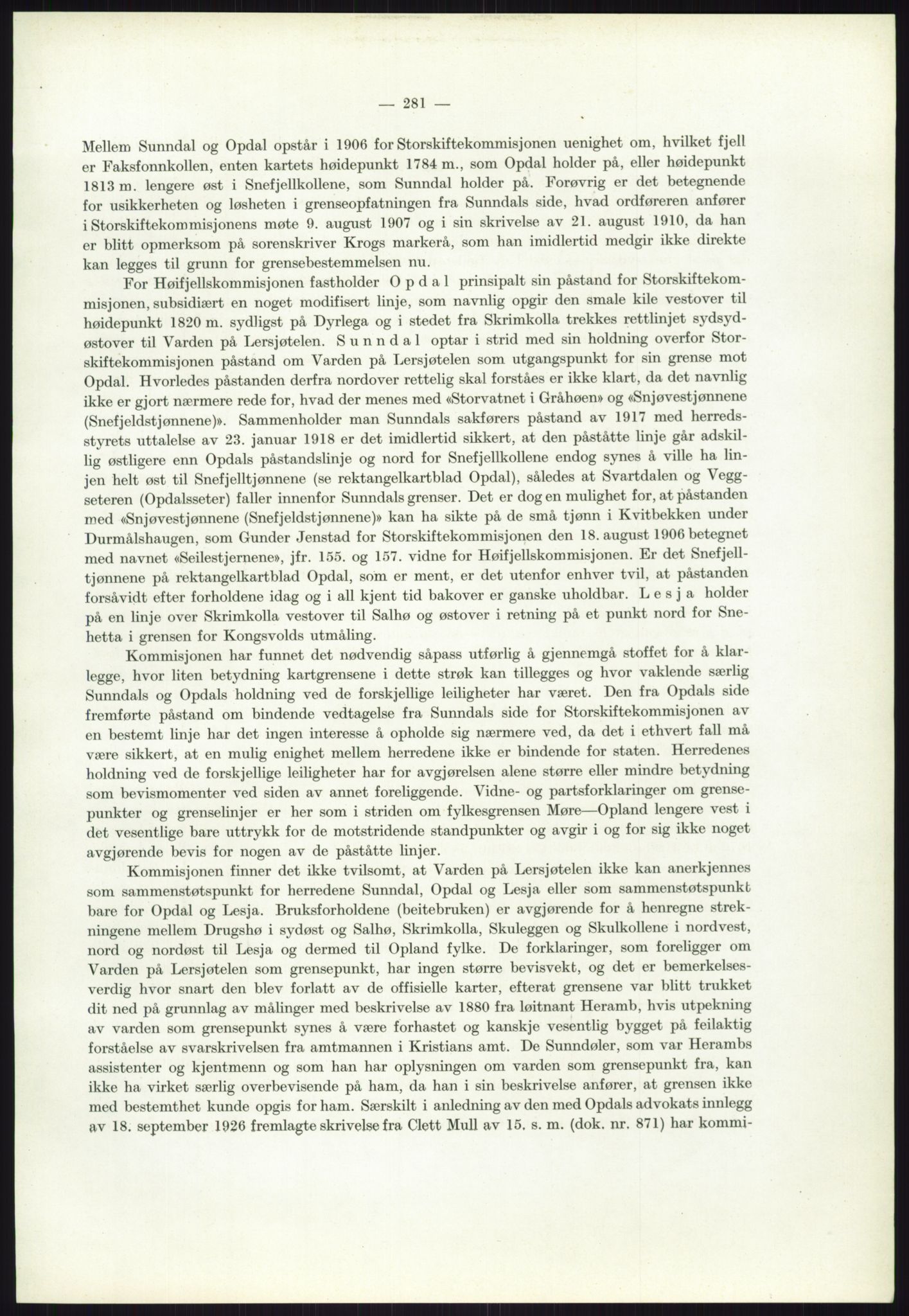 Høyfjellskommisjonen, AV/RA-S-1546/X/Xa/L0001: Nr. 1-33, 1909-1953, p. 2828