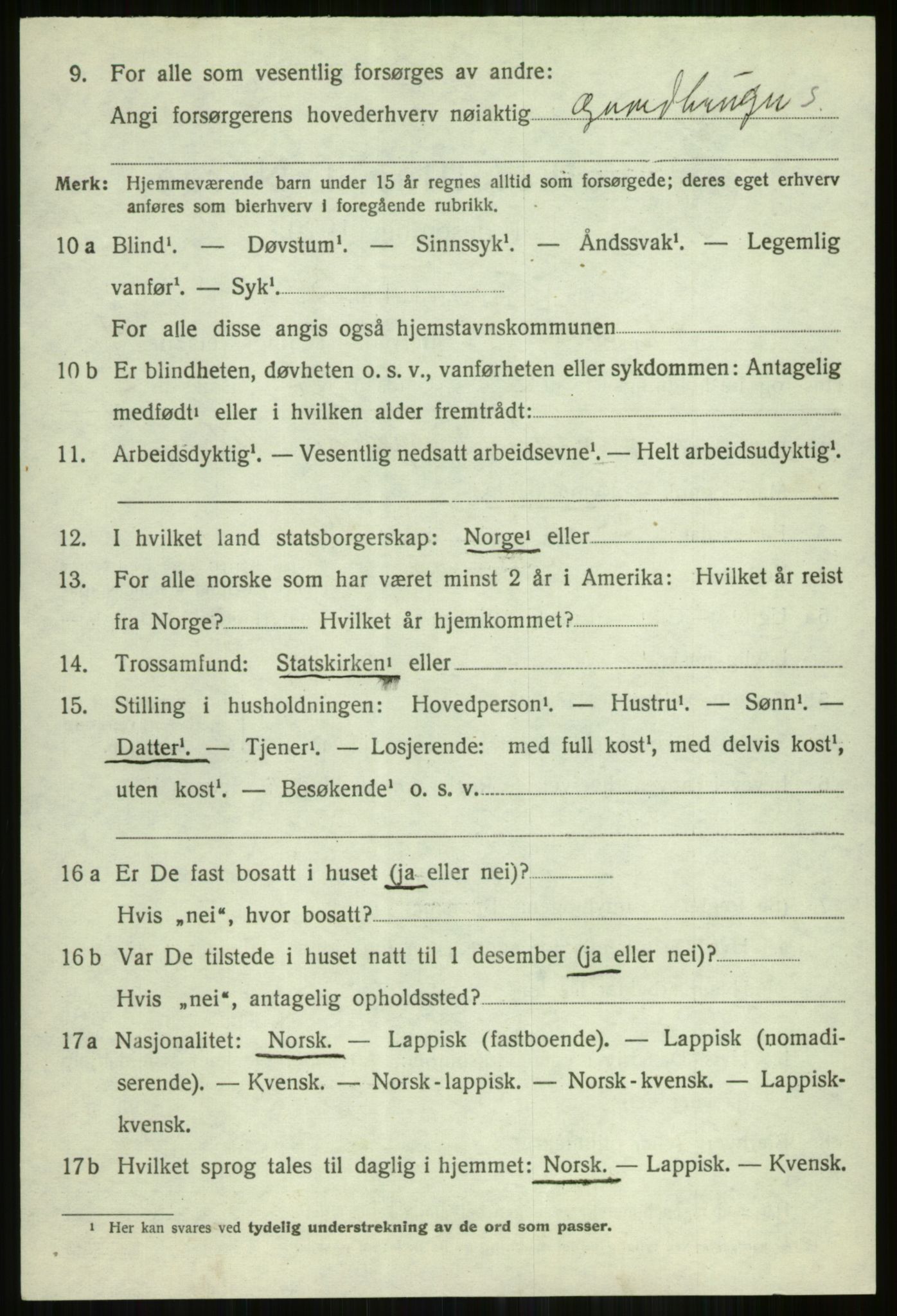 SATØ, 1920 census for Skjervøy, 1920, p. 2446