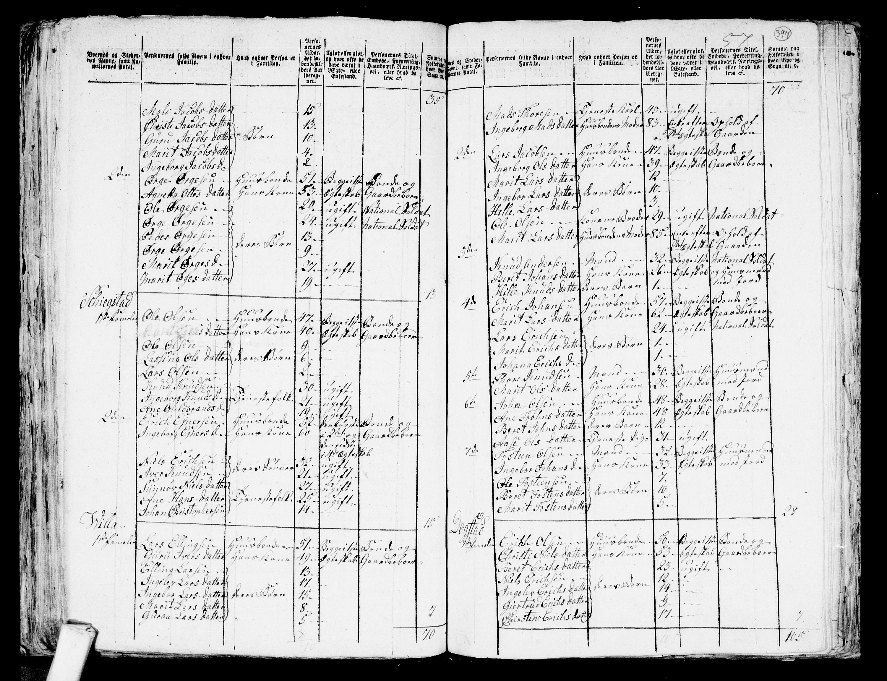 RA, 1801 census for 1541P Veøy, 1801, p. 396b-397a