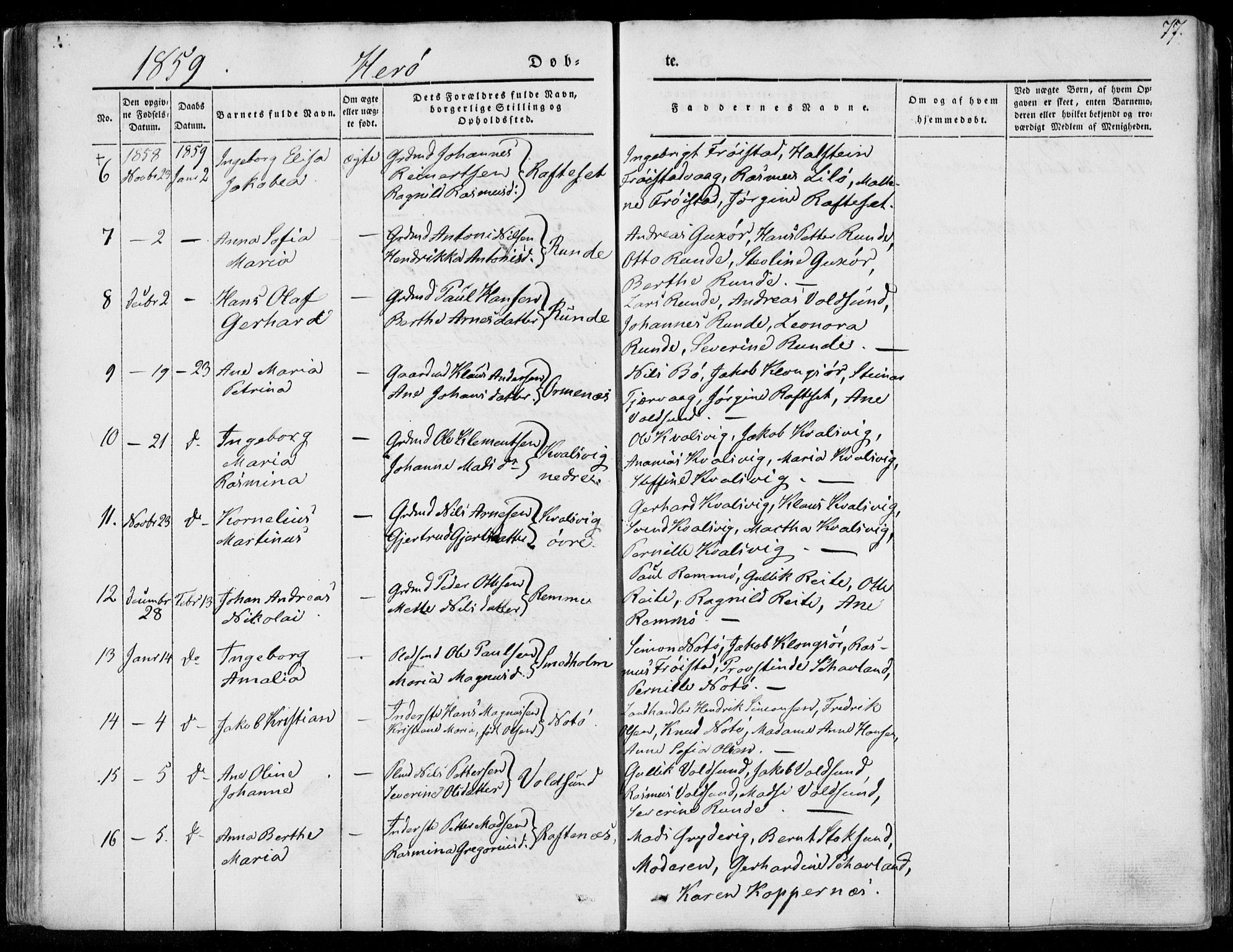 Ministerialprotokoller, klokkerbøker og fødselsregistre - Møre og Romsdal, AV/SAT-A-1454/507/L0070: Parish register (official) no. 507A05, 1842-1873, p. 77