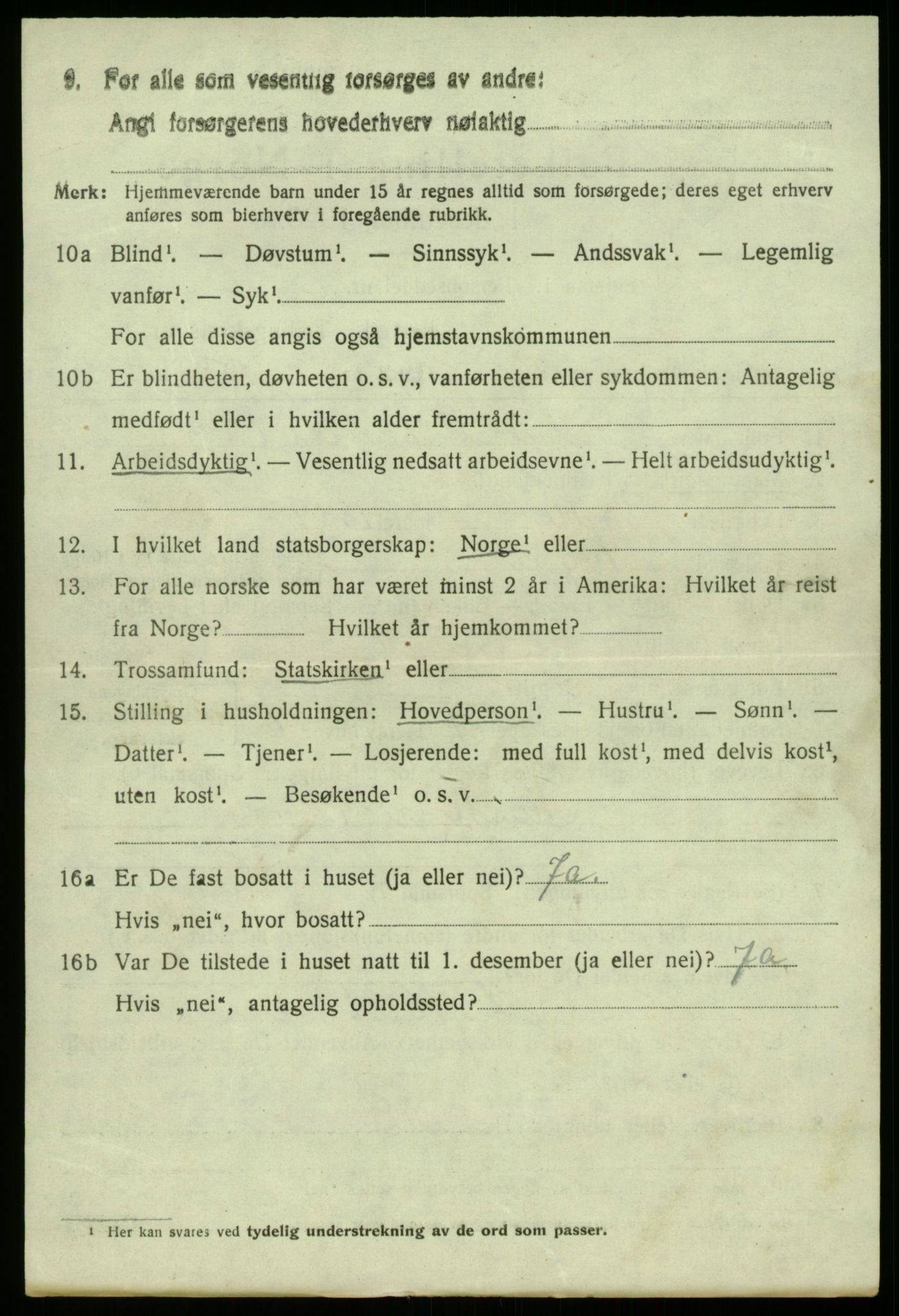SAB, 1920 census for Laksevåg, 1920, p. 9491