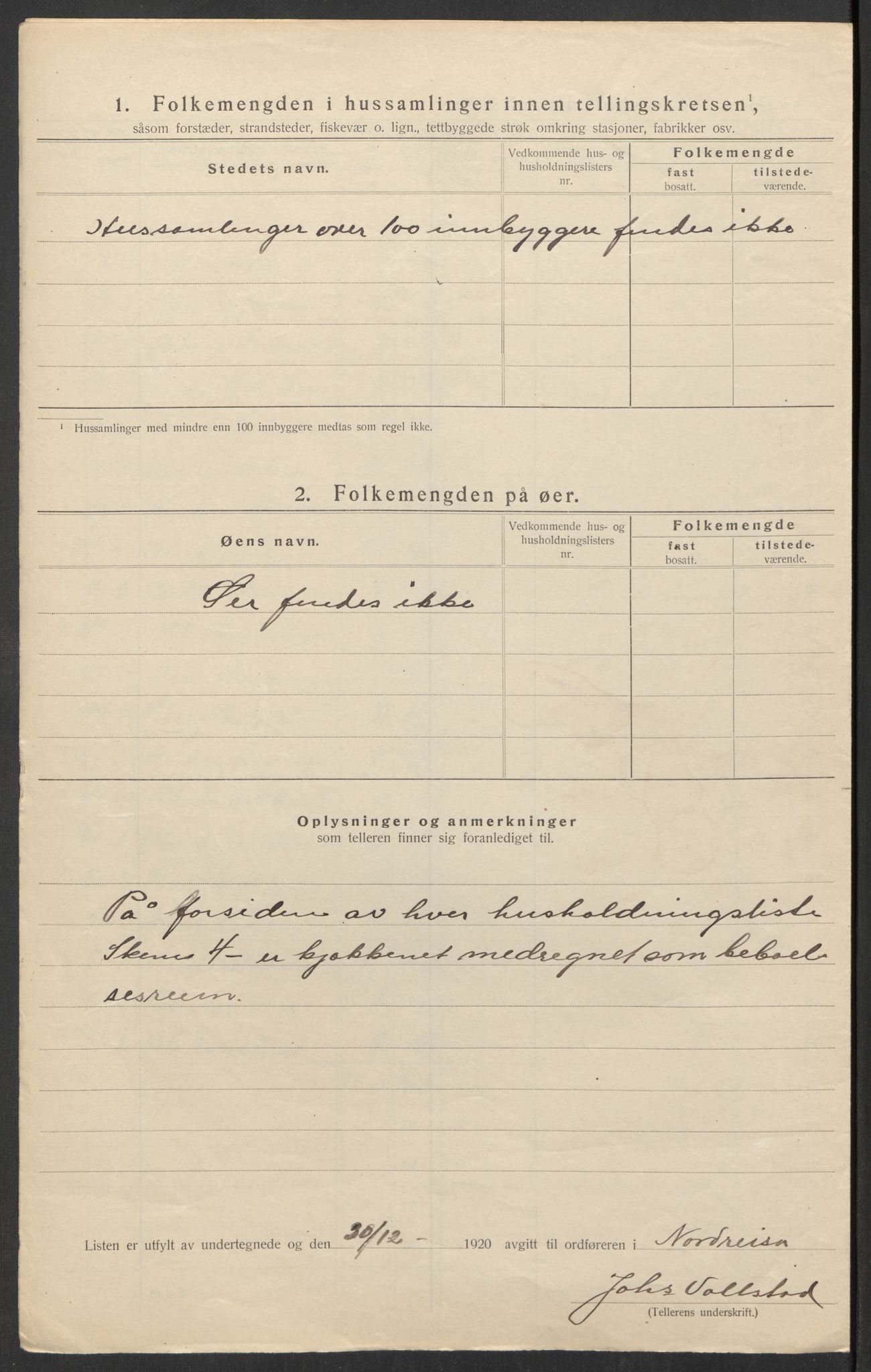 SATØ, 1920 census for Nordreisa, 1920, p. 32