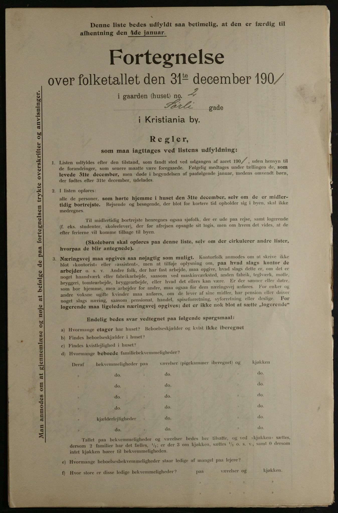 OBA, Municipal Census 1901 for Kristiania, 1901, p. 16361