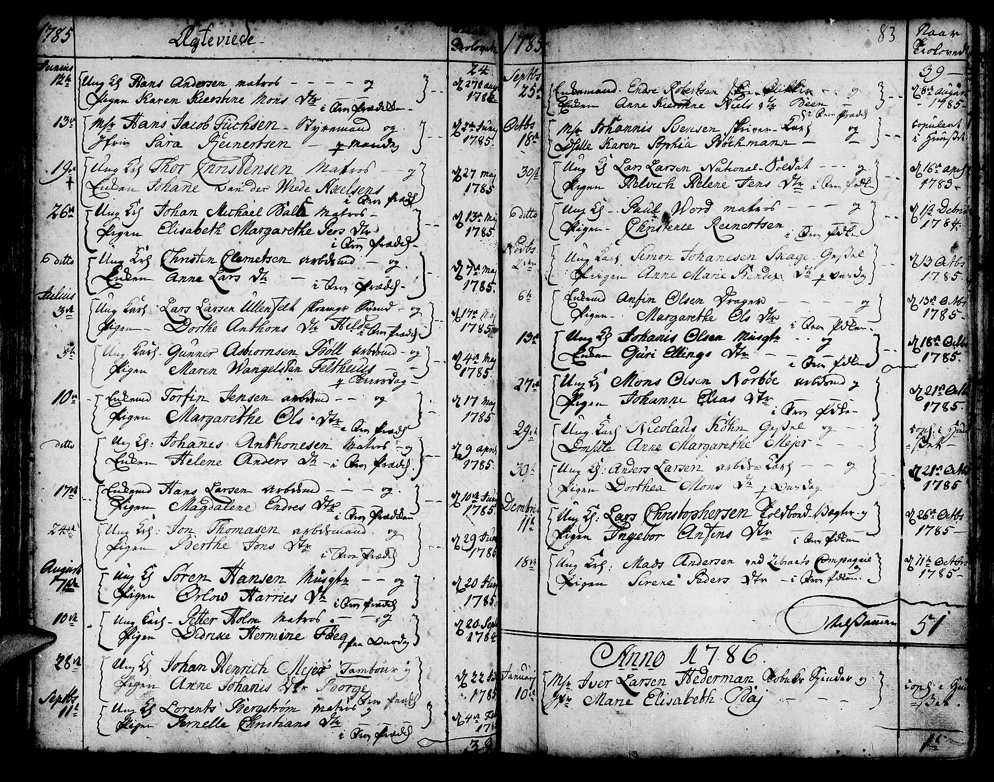 Korskirken sokneprestembete, SAB/A-76101/H/Haa/L0009: Parish register (official) no. A 9, 1743-1861, p. 83