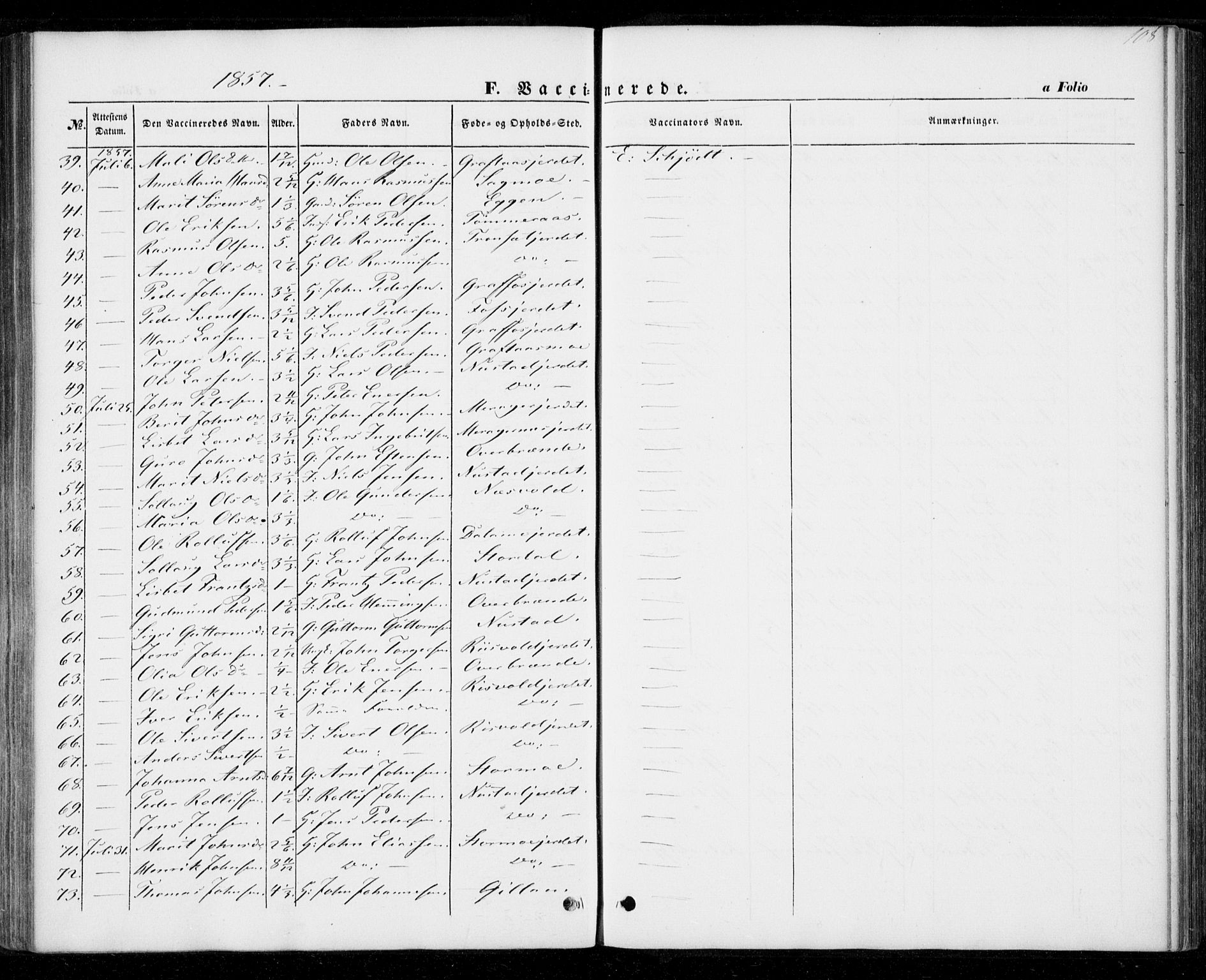 Ministerialprotokoller, klokkerbøker og fødselsregistre - Nord-Trøndelag, AV/SAT-A-1458/706/L0040: Parish register (official) no. 706A01, 1850-1861, p. 108