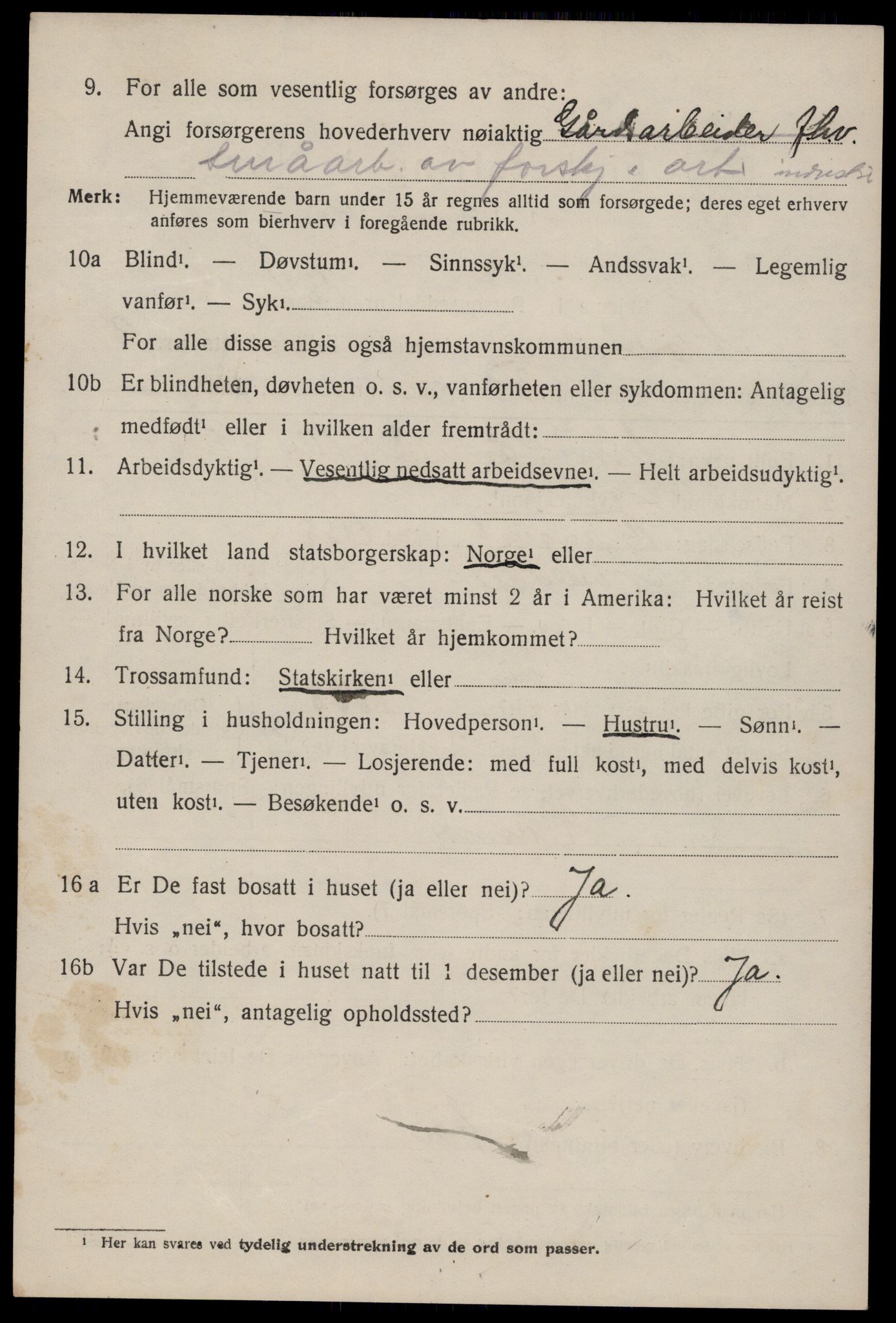 SAKO, 1920 census for Nissedal, 1920, p. 1826