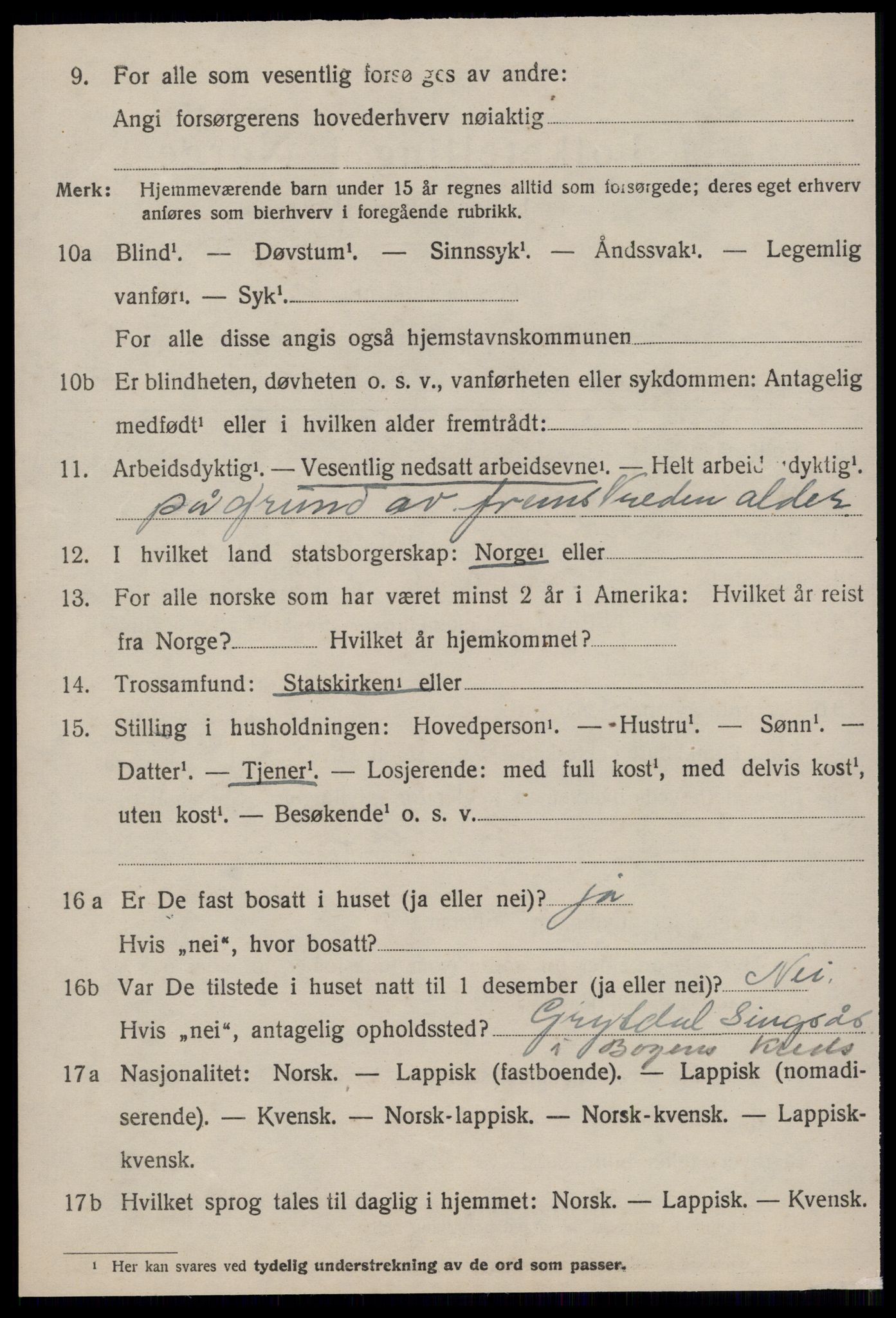 SAT, 1920 census for Singsås, 1920, p. 3348