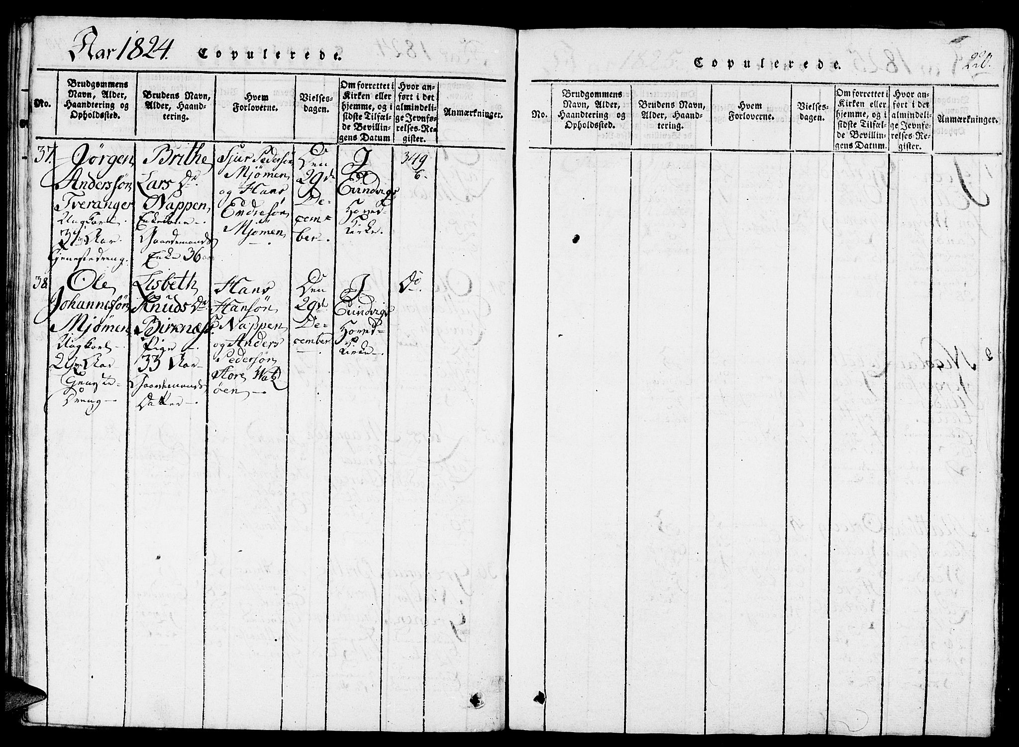 Gulen sokneprestembete, AV/SAB-A-80201/H/Haa/Haaa/L0018: Parish register (official) no. A 18, 1816-1825, p. 220