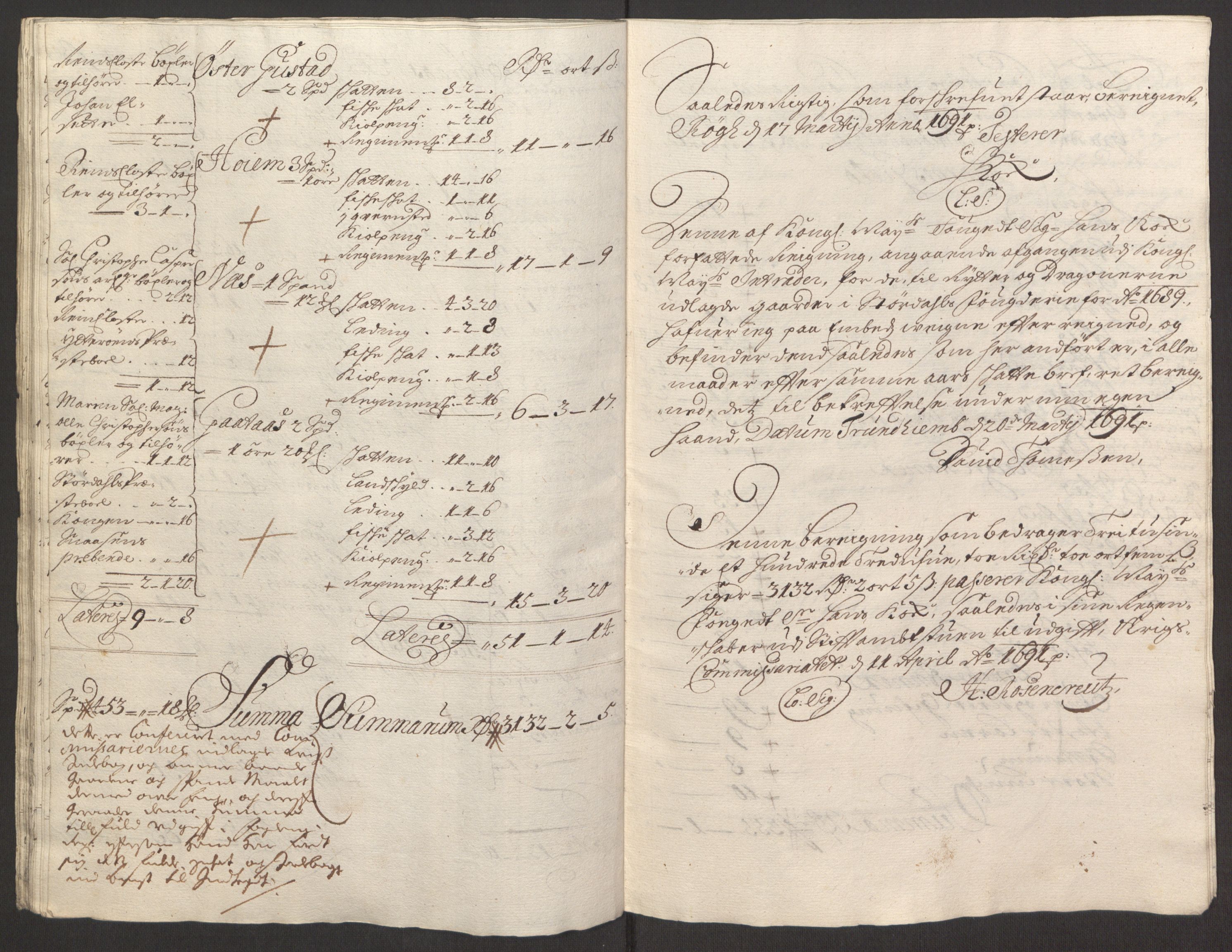 Rentekammeret inntil 1814, Reviderte regnskaper, Fogderegnskap, AV/RA-EA-4092/R62/L4185: Fogderegnskap Stjørdal og Verdal, 1692, p. 326