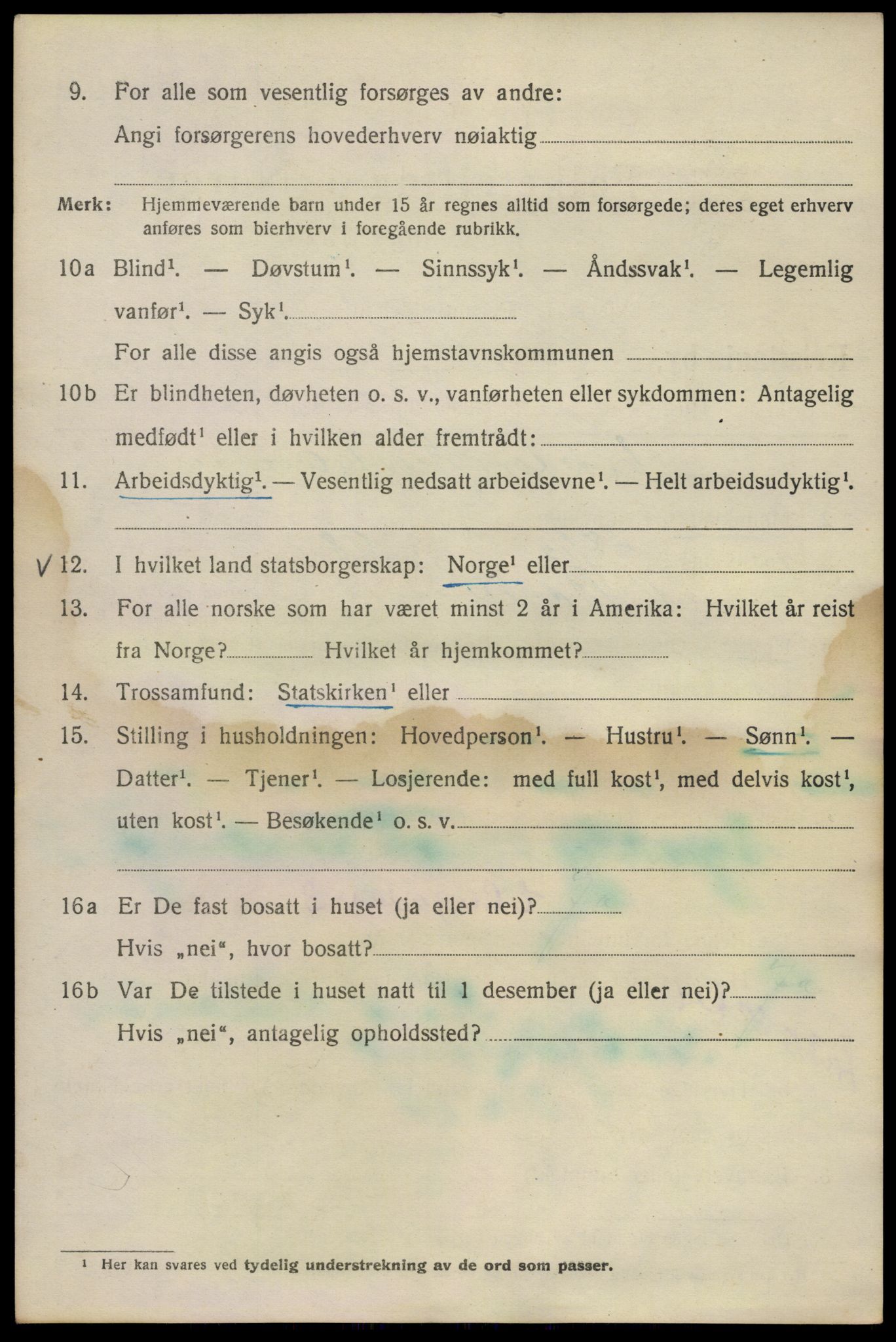 SAO, 1920 census for Kristiania, 1920, p. 215096