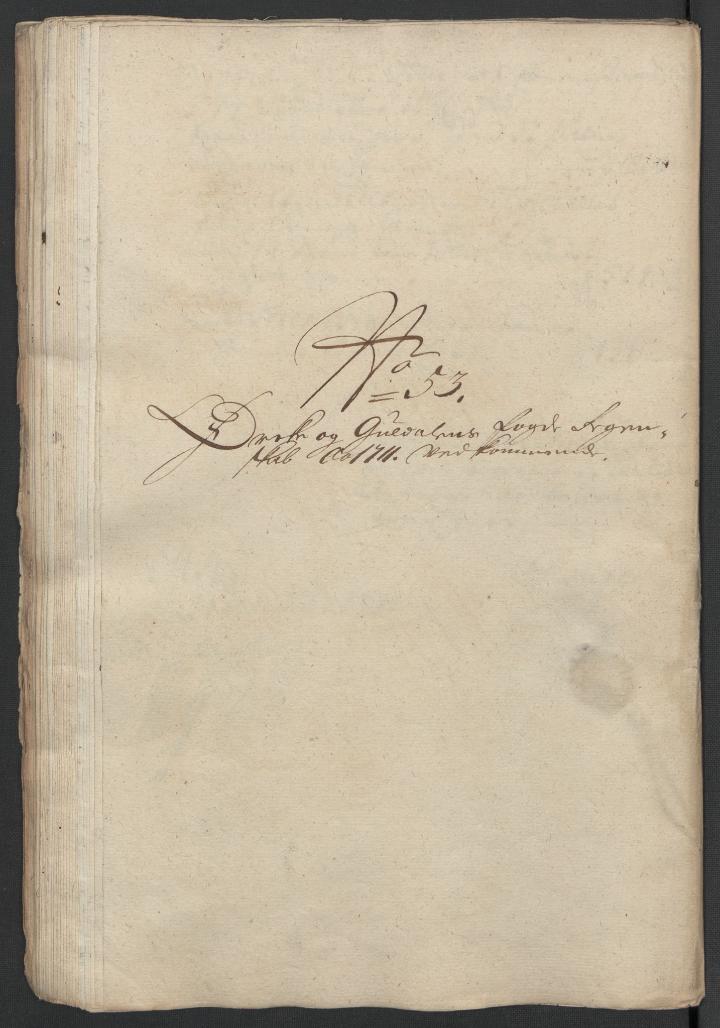 Rentekammeret inntil 1814, Reviderte regnskaper, Fogderegnskap, RA/EA-4092/R60/L3961: Fogderegnskap Orkdal og Gauldal, 1711, p. 313