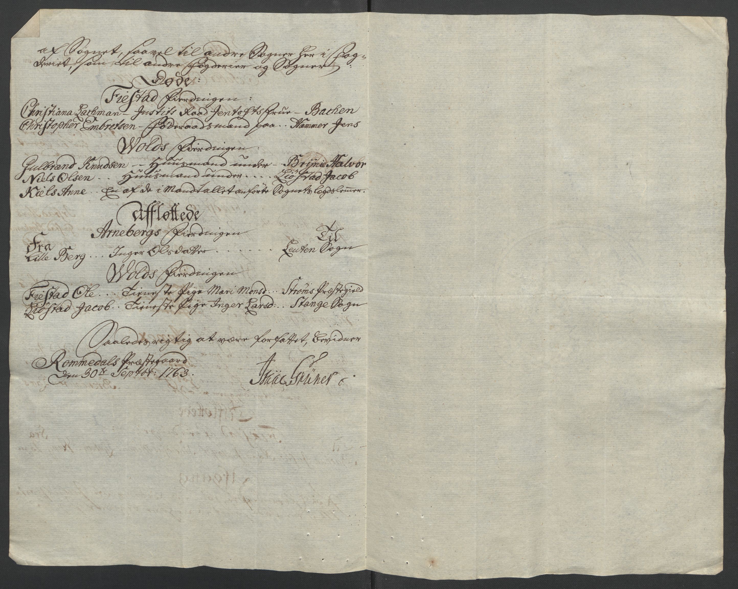 Rentekammeret inntil 1814, Reviderte regnskaper, Fogderegnskap, AV/RA-EA-4092/R16/L1147: Ekstraskatten Hedmark, 1763-1764, p. 82