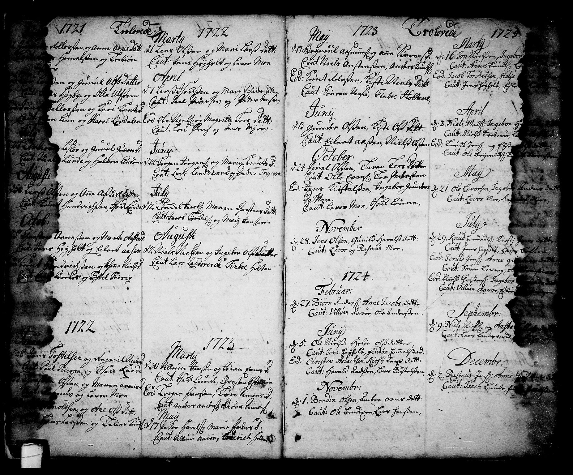 Sannidal kirkebøker, SAKO/A-296/F/Fa/L0001: Parish register (official) no. 1, 1702-1766, p. 6-7