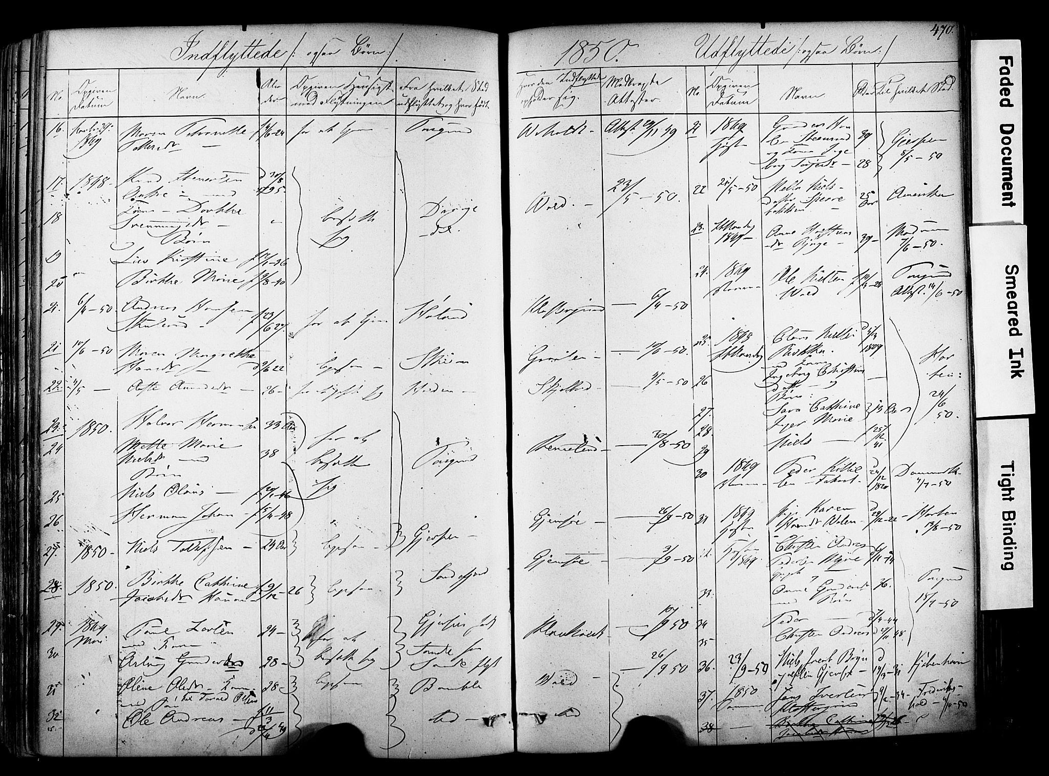 Solum kirkebøker, SAKO/A-306/F/Fa/L0006: Parish register (official) no. I 6, 1844-1855, p. 470