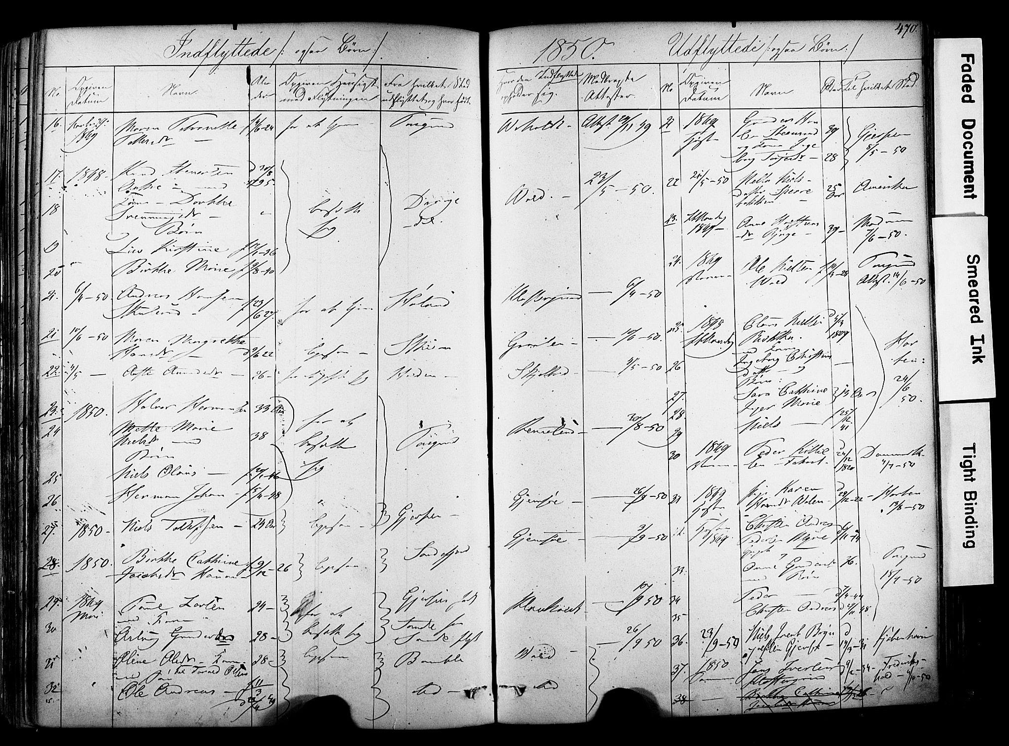 Solum kirkebøker, AV/SAKO-A-306/F/Fa/L0006: Parish register (official) no. I 6, 1844-1855, p. 470