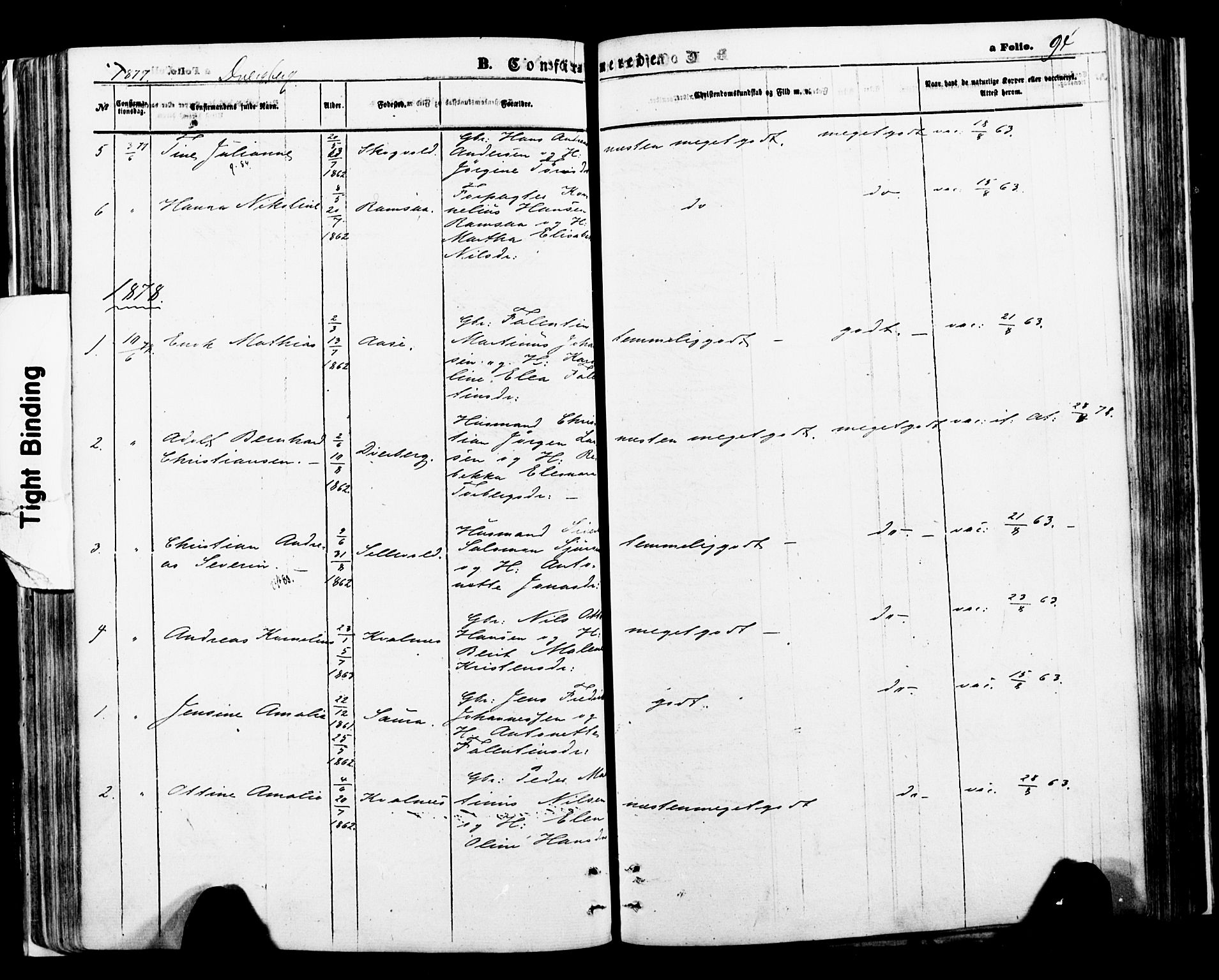 Ministerialprotokoller, klokkerbøker og fødselsregistre - Nordland, SAT/A-1459/897/L1397: Parish register (official) no. 897A05 /1, 1867-1880, p. 94
