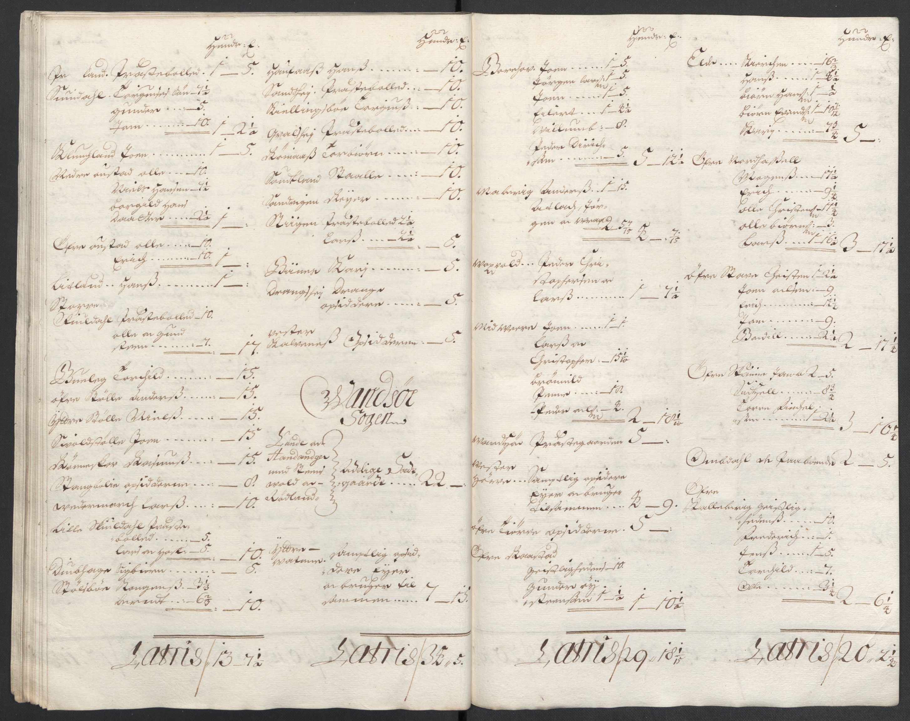 Rentekammeret inntil 1814, Reviderte regnskaper, Fogderegnskap, AV/RA-EA-4092/R43/L2546: Fogderegnskap Lista og Mandal, 1696-1697, p. 260