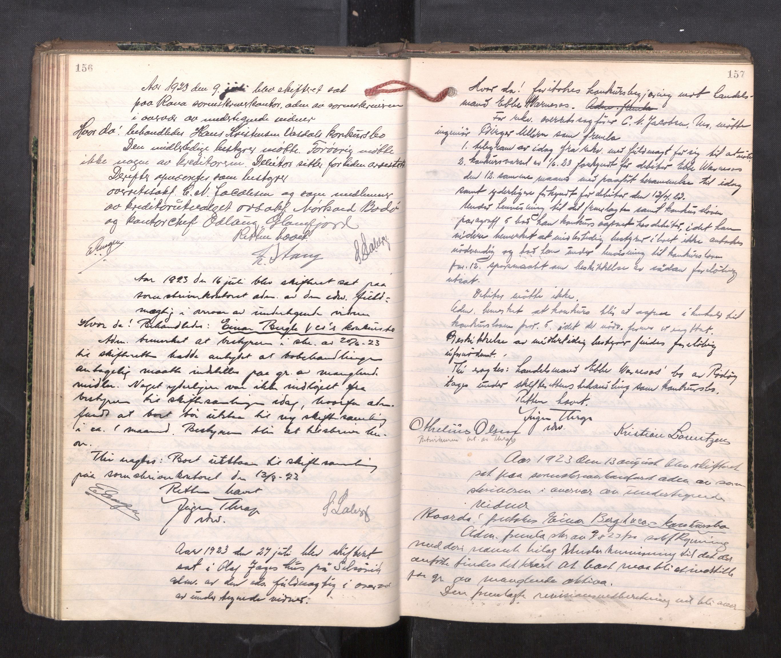 Rana sorenskriveri , AV/SAT-A-1108/1/3/3B/L0012: Skiftebehandlingsprotokoll, 1922-1926