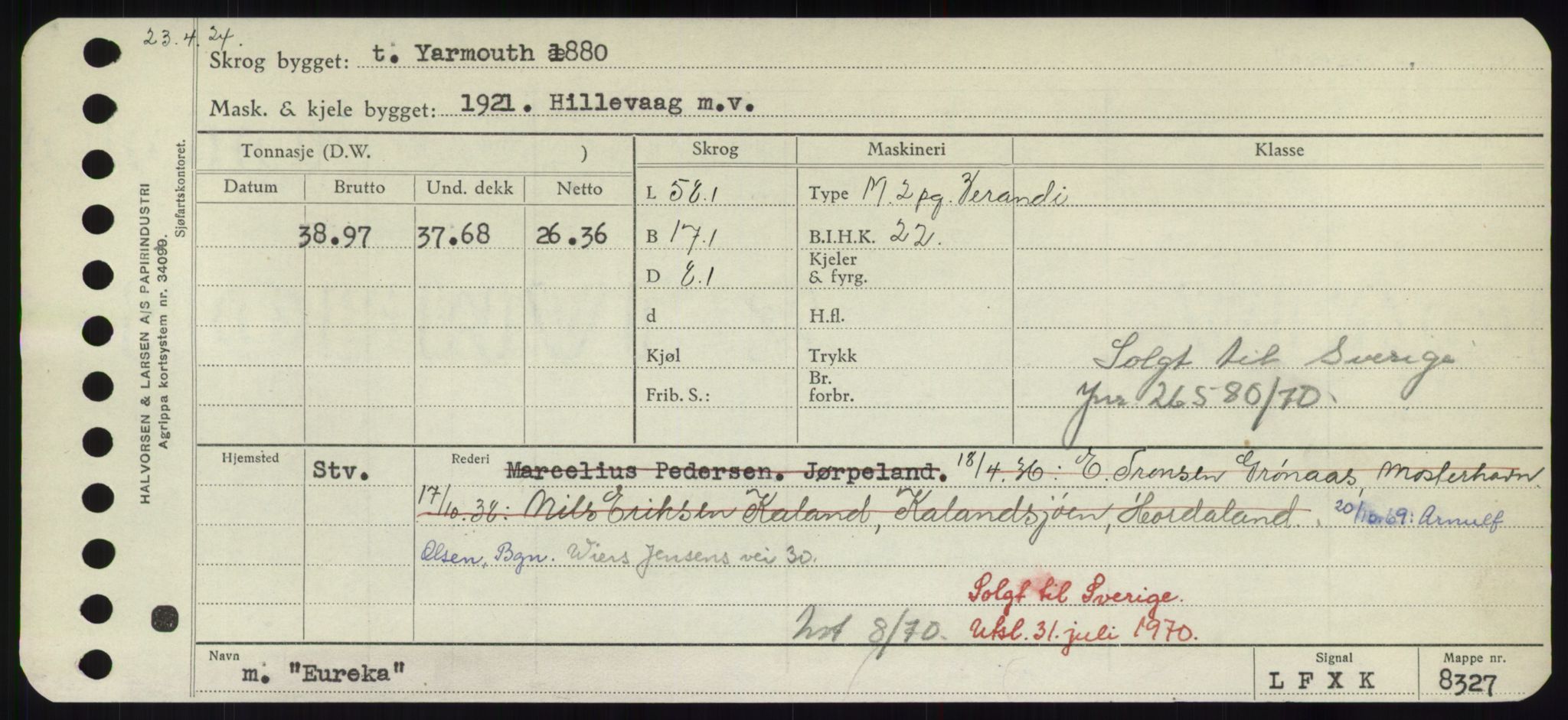 Sjøfartsdirektoratet med forløpere, Skipsmålingen, AV/RA-S-1627/H/Hd/L0009: Fartøy, E, p. 587