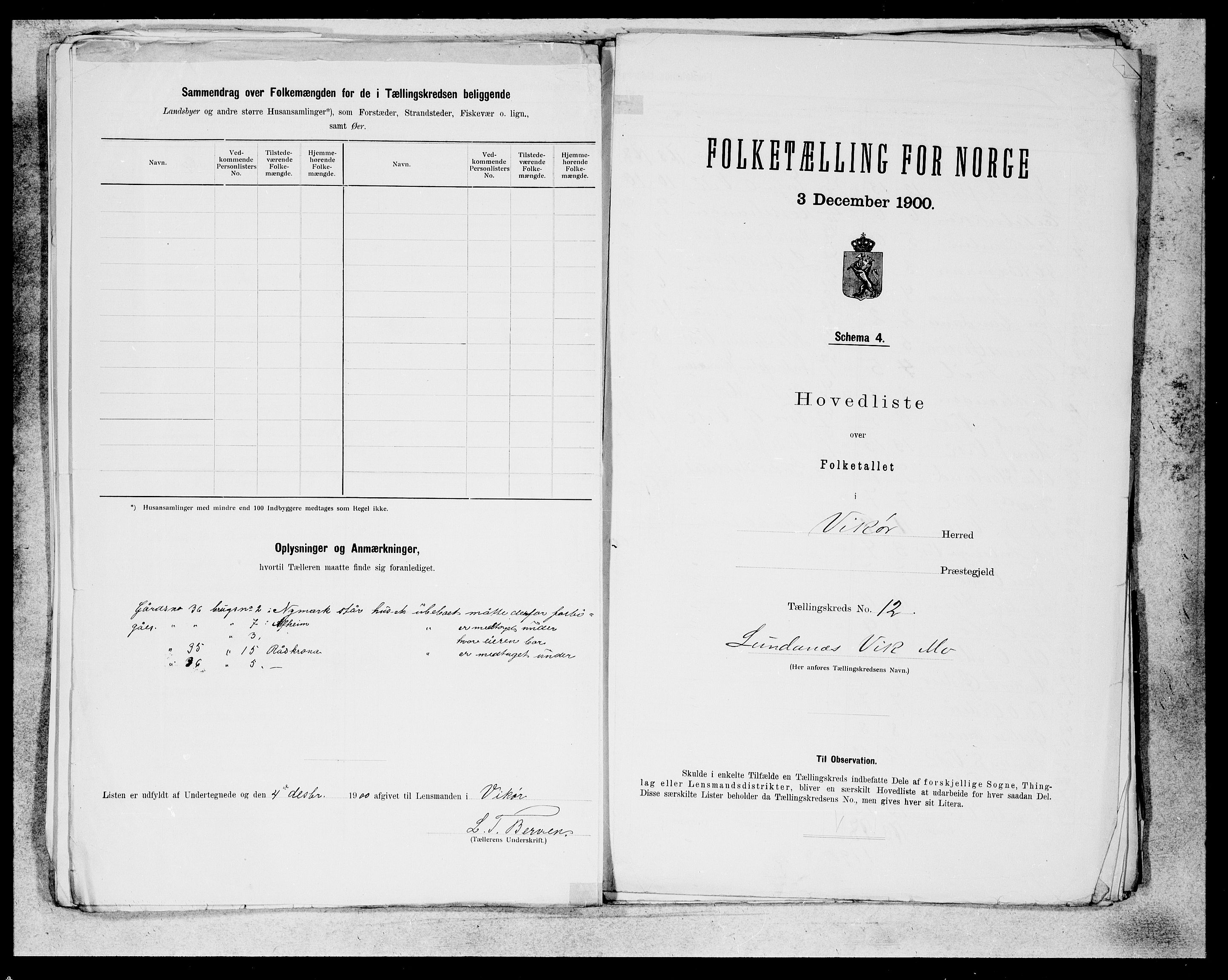 SAB, 1900 census for Kvam, 1900, p. 23