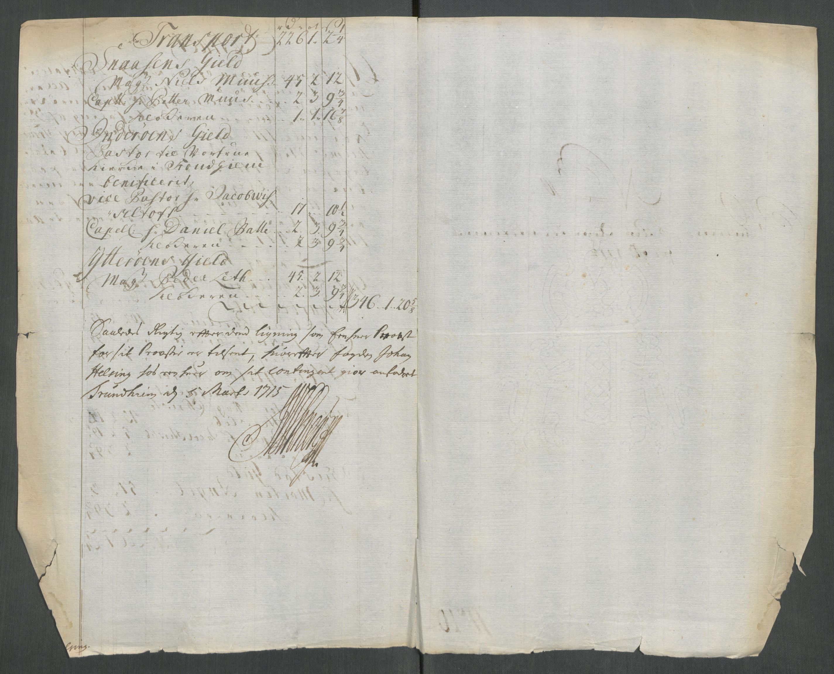 Rentekammeret inntil 1814, Reviderte regnskaper, Fogderegnskap, RA/EA-4092/R63/L4322: Fogderegnskap Inderøy, 1714, p. 202