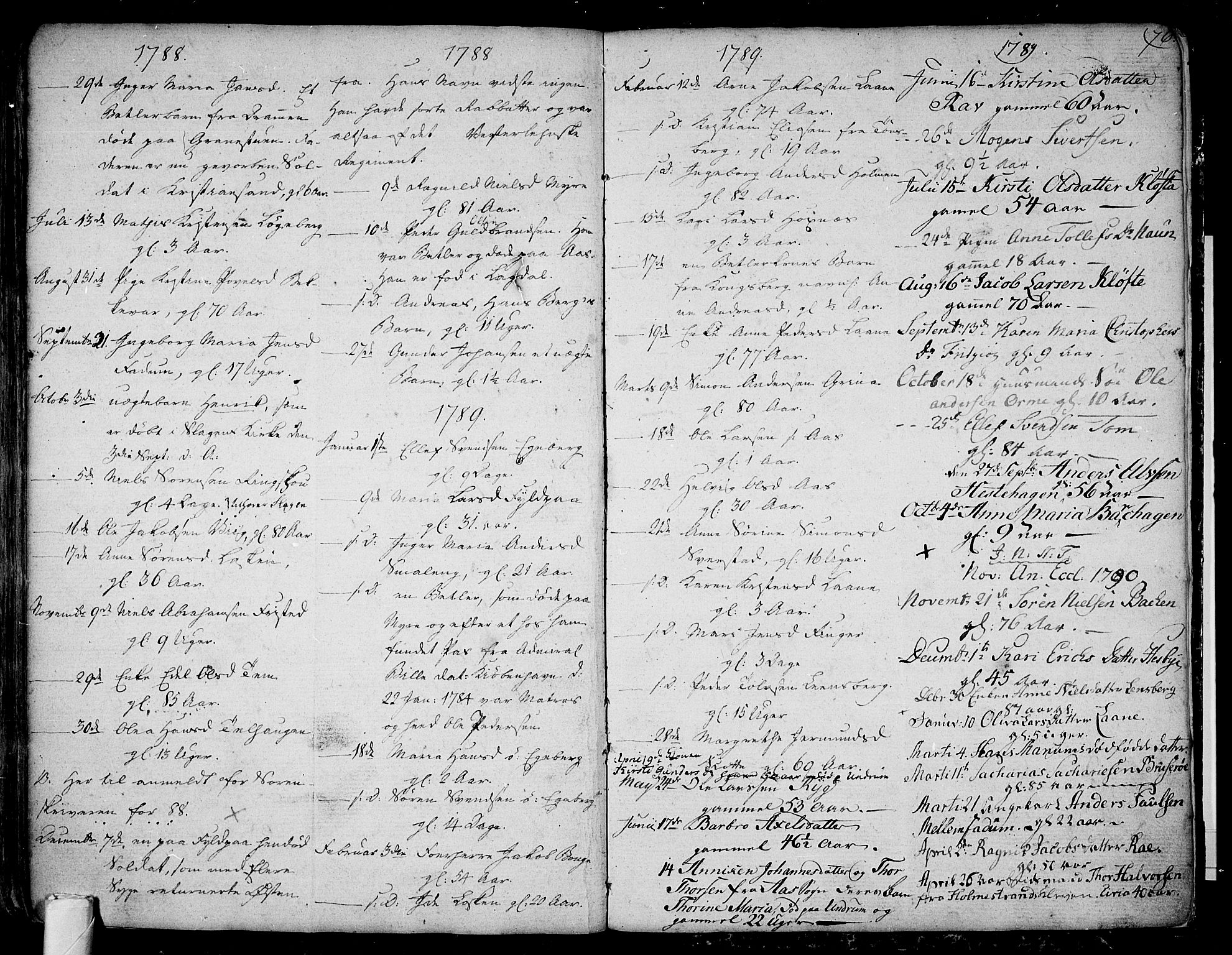 Sem kirkebøker, AV/SAKO-A-5/F/Fa/L0002: Parish register (official) no. I 2, 1764-1798, p. 76