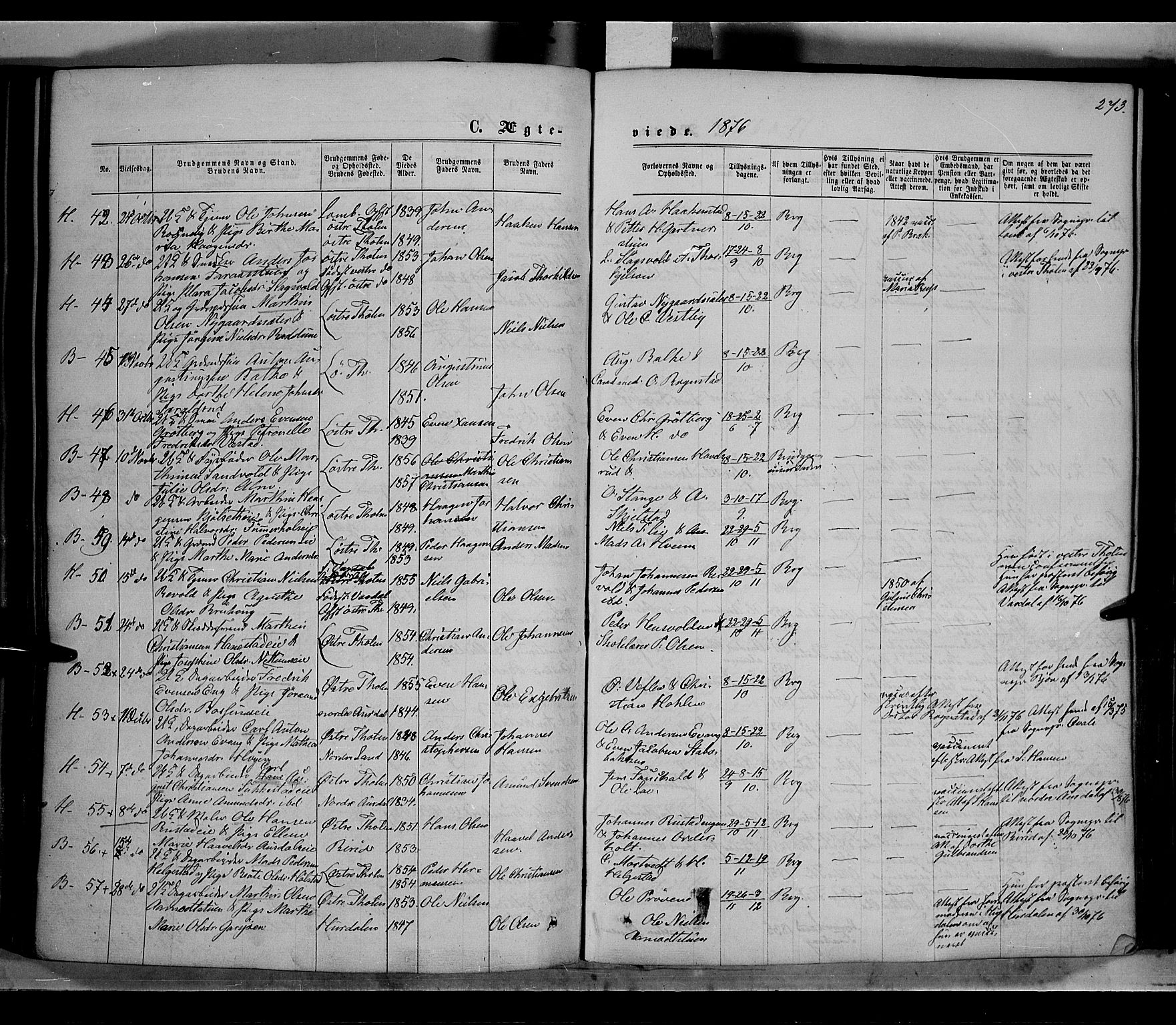 Østre Toten prestekontor, SAH/PREST-104/H/Ha/Haa/L0005: Parish register (official) no. 5, 1866-1877, p. 273