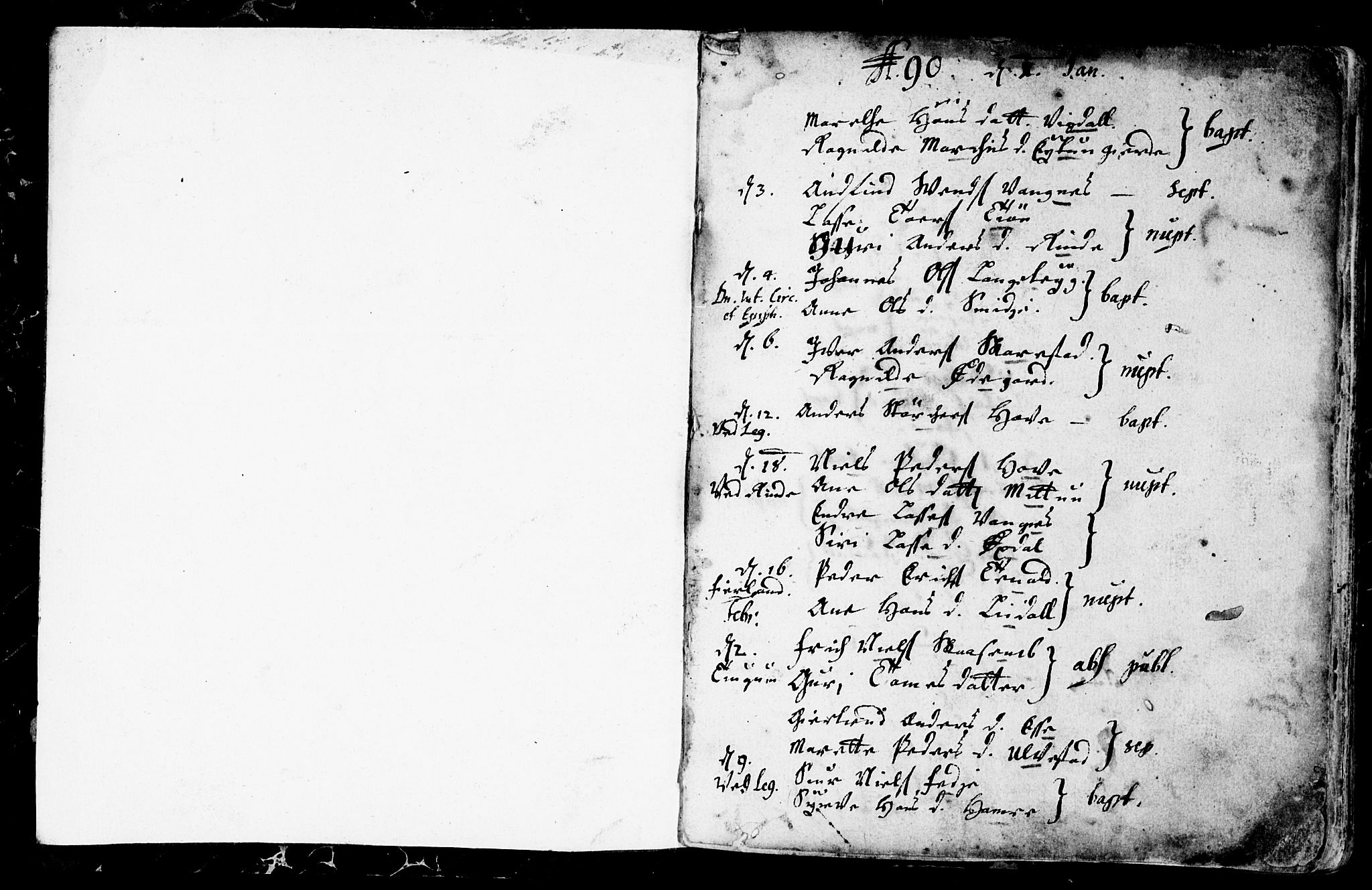 Leikanger sokneprestembete, SAB/A-81001: Parish register (official) no. A 1, 1690-1734, p. 2