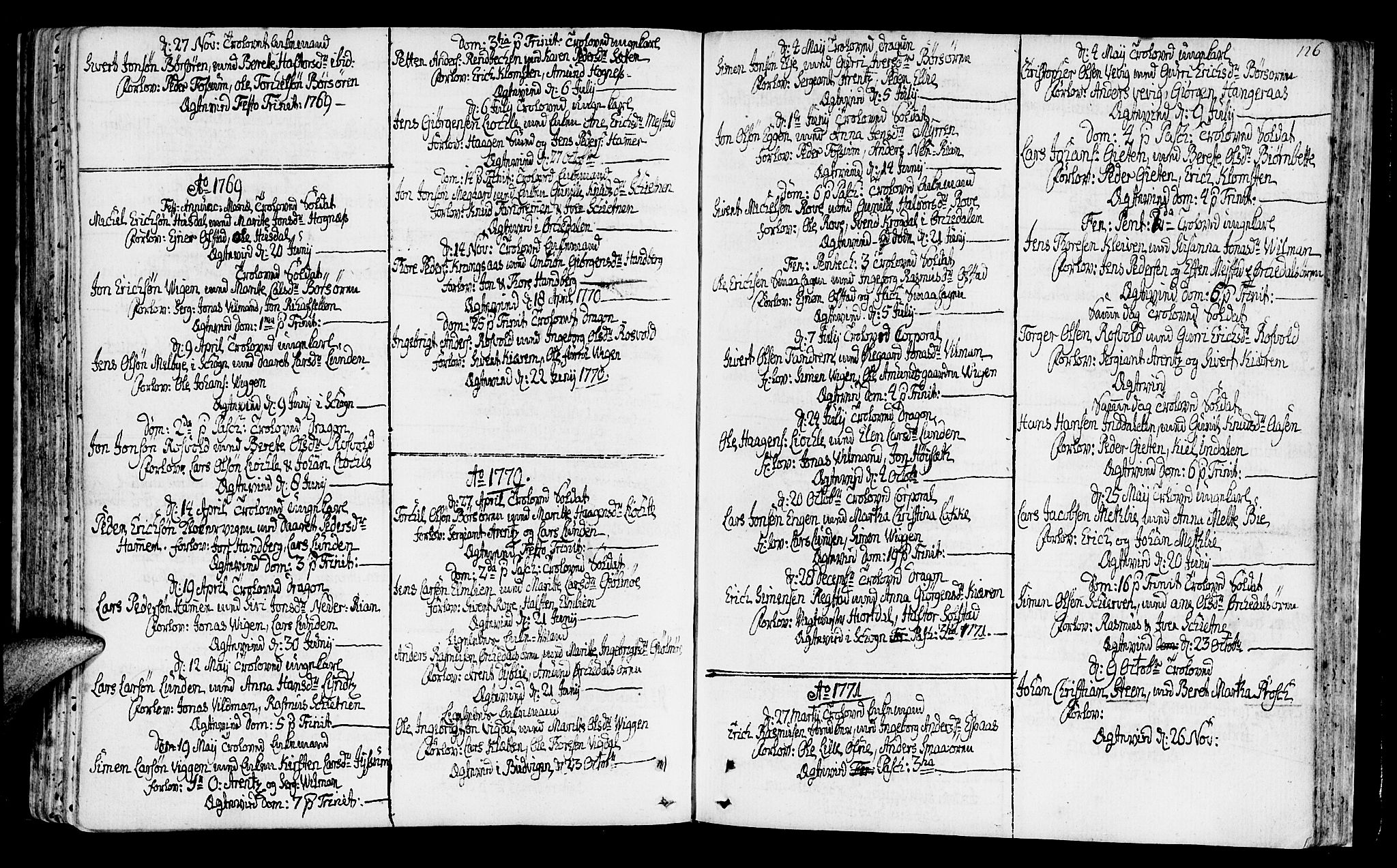 Ministerialprotokoller, klokkerbøker og fødselsregistre - Sør-Trøndelag, AV/SAT-A-1456/665/L0768: Parish register (official) no. 665A03, 1754-1803, p. 126