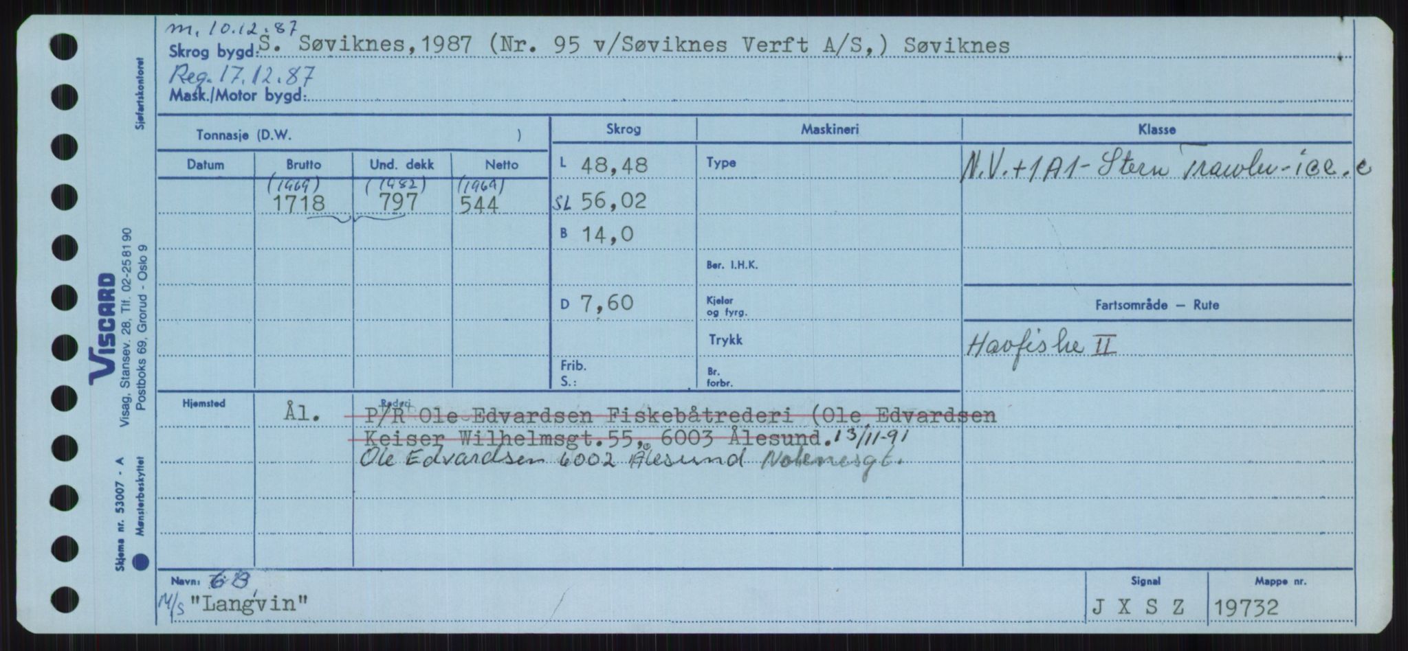 Sjøfartsdirektoratet med forløpere, Skipsmålingen, AV/RA-S-1627/H/Ha/L0003/0002: Fartøy, Hilm-Mar / Fartøy, Kom-Mar, p. 311