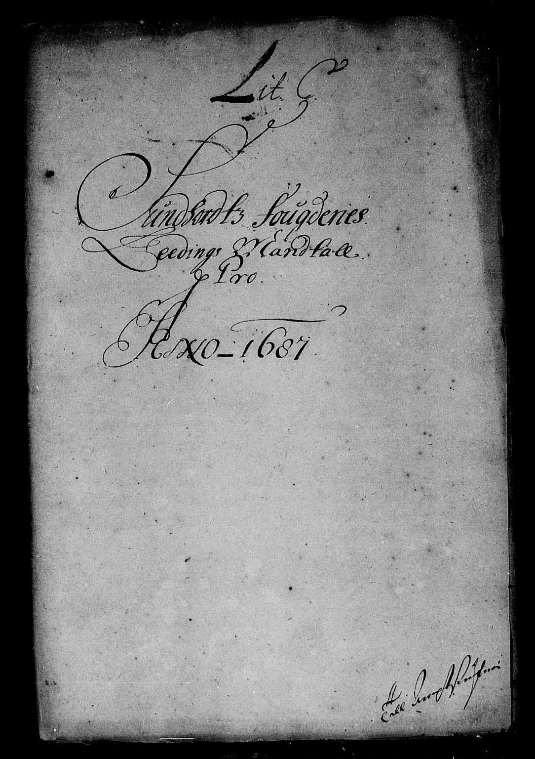 Rentekammeret inntil 1814, Reviderte regnskaper, Stiftamtstueregnskaper, Bergen stiftamt, RA/EA-6043/R/Rc/L0084: Bergen stiftamt, 1687