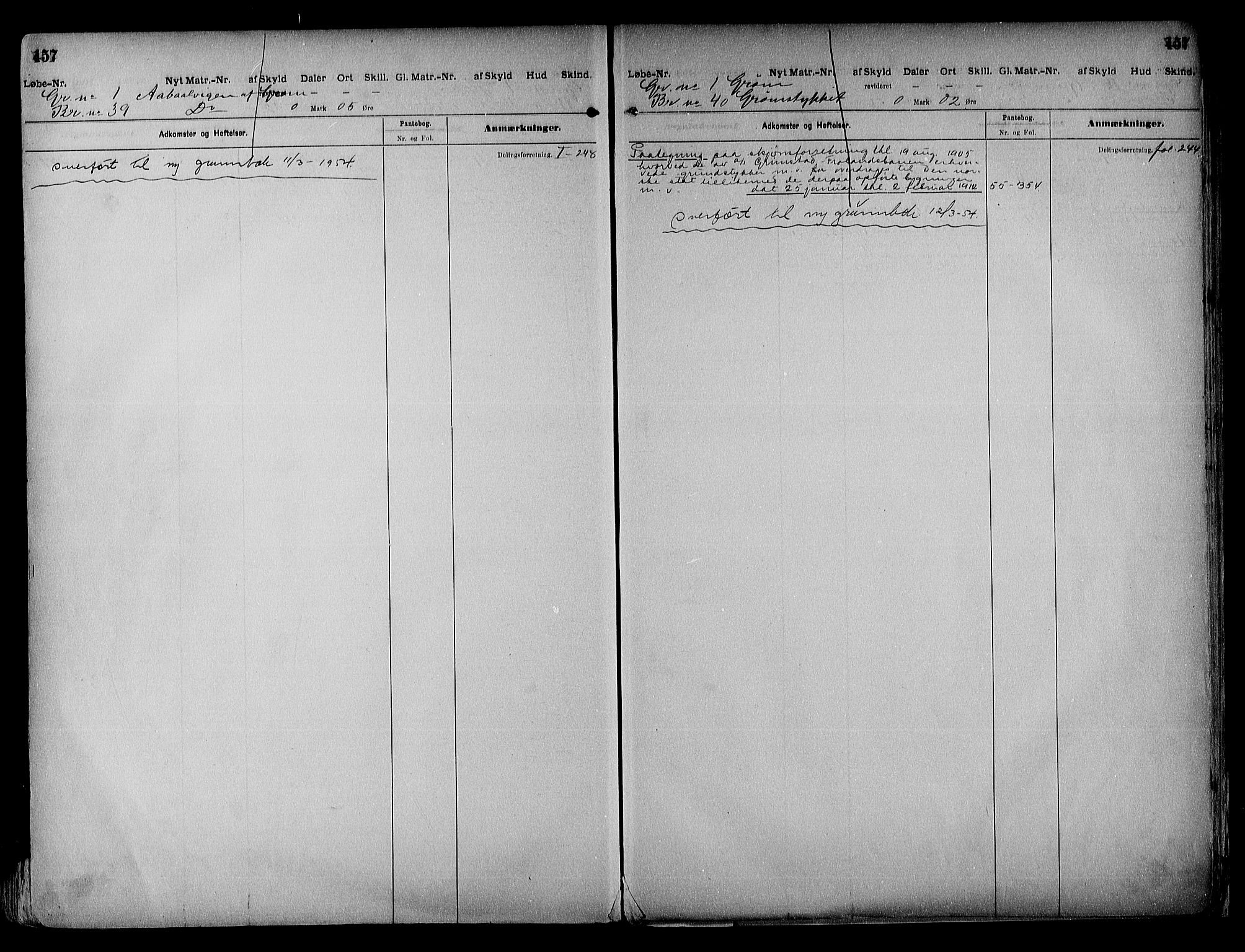 Vestre Nedenes/Sand sorenskriveri, SAK/1221-0010/G/Ga/L0018: Mortgage register no. 13b, 1872-1956, p. 457