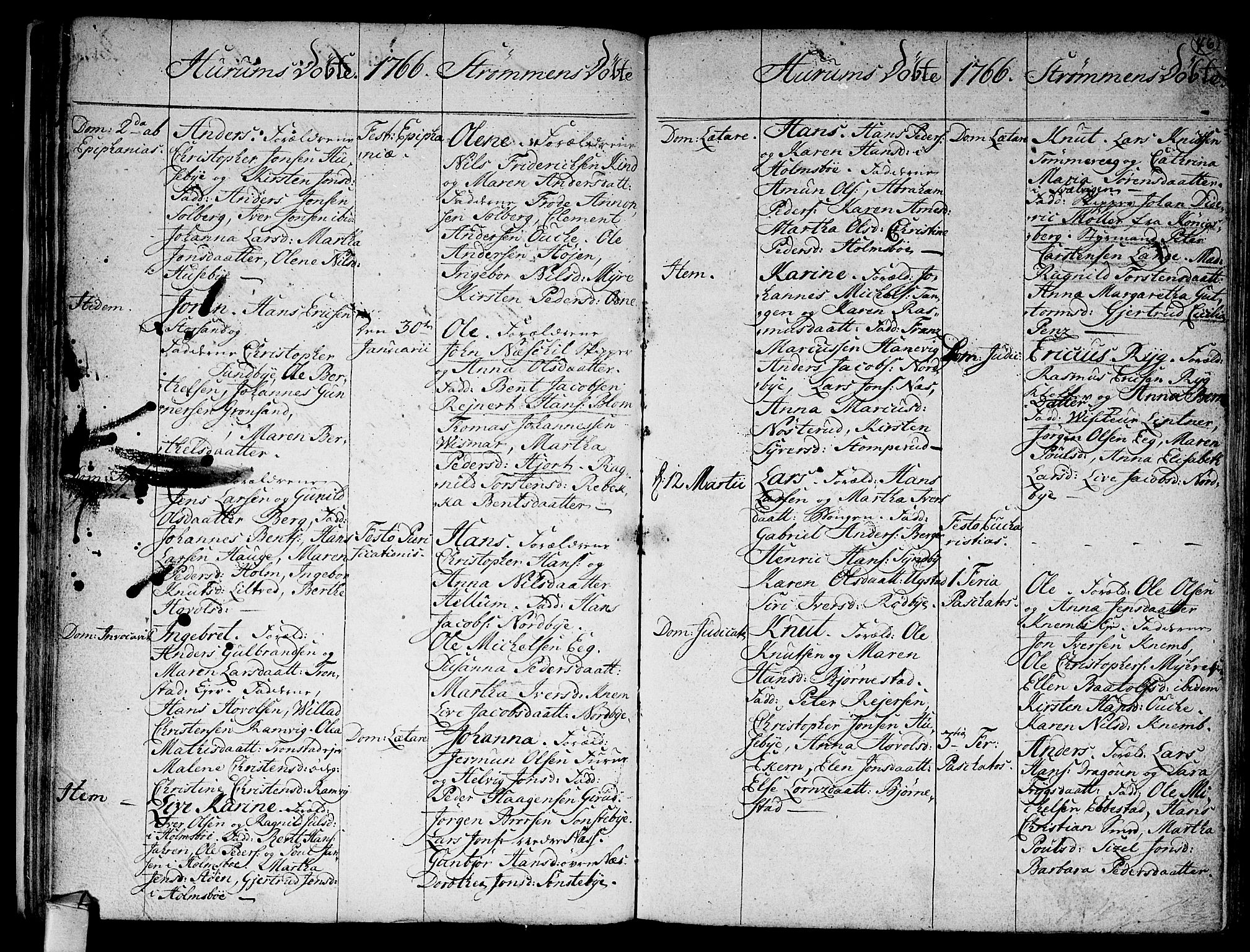 Hurum kirkebøker, SAKO/A-229/F/Fa/L0006: Parish register (official) no. 6, 1756-1770, p. 46