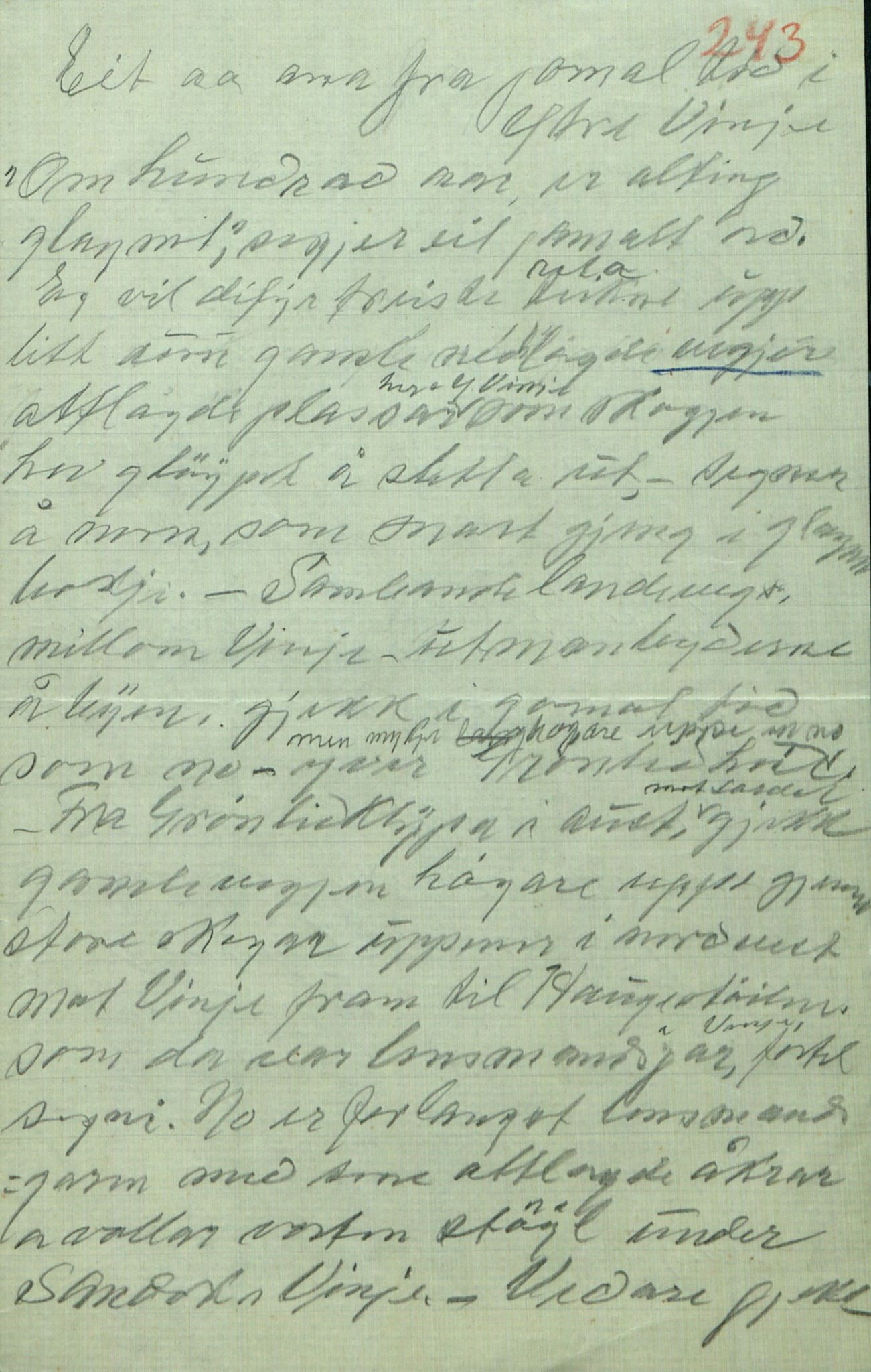 Rikard Berge, TEMU/TGM-A-1003/F/L0017/0022: 551-599 / 572 Brev o.a., 1910-1950, p. 243