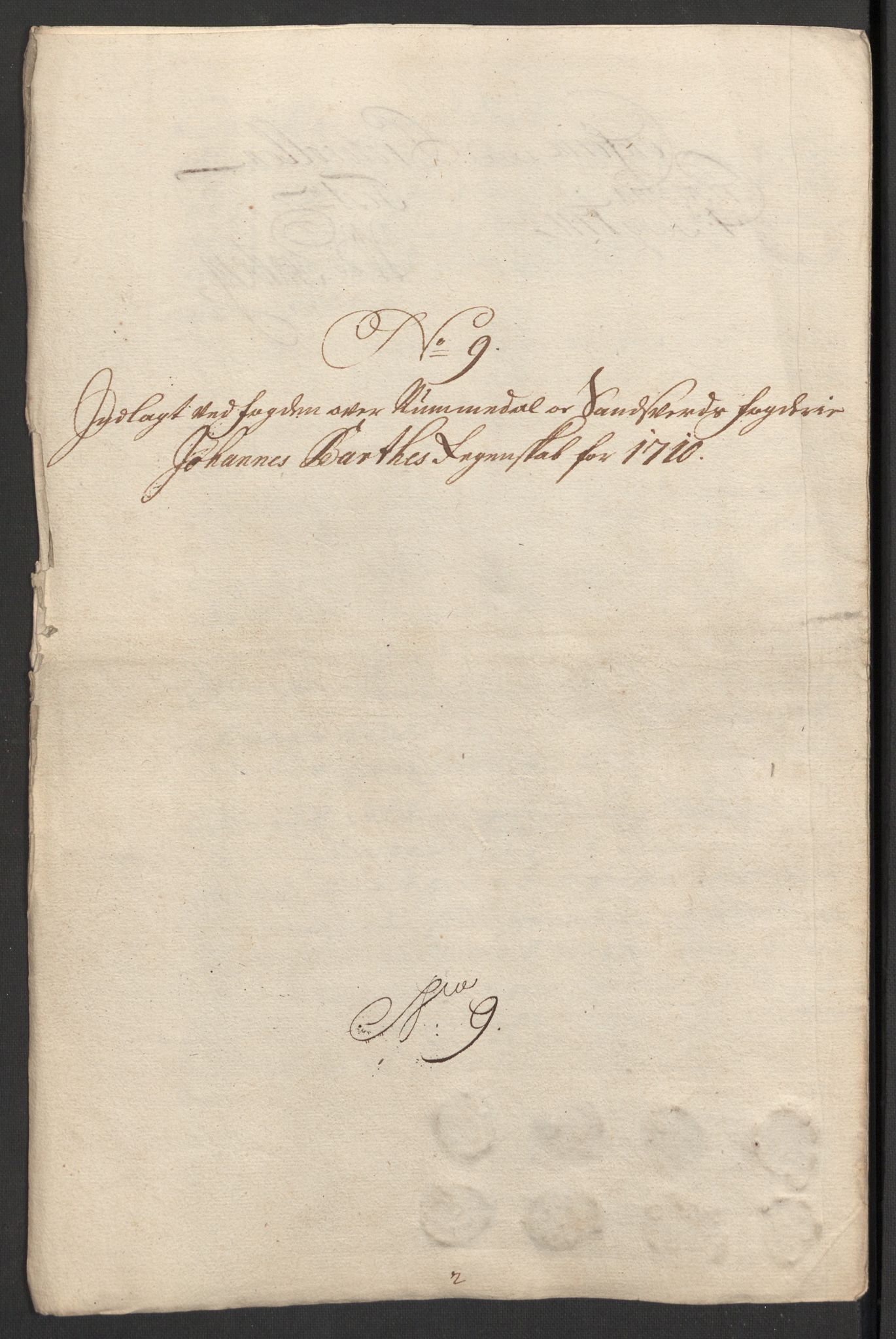 Rentekammeret inntil 1814, Reviderte regnskaper, Fogderegnskap, RA/EA-4092/R24/L1585: Fogderegnskap Numedal og Sandsvær, 1709-1710, p. 197