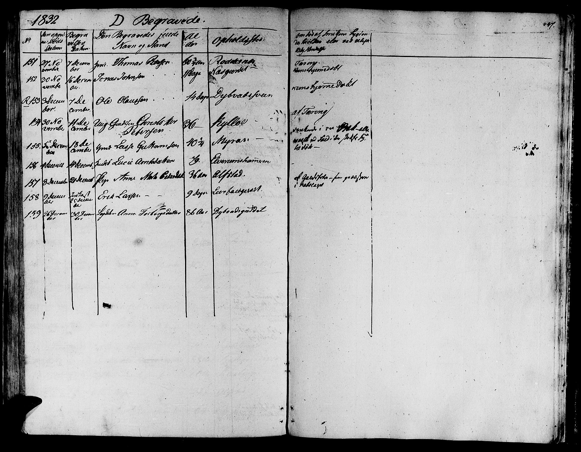 Ministerialprotokoller, klokkerbøker og fødselsregistre - Nord-Trøndelag, AV/SAT-A-1458/709/L0070: Parish register (official) no. 709A10, 1820-1832, p. 647