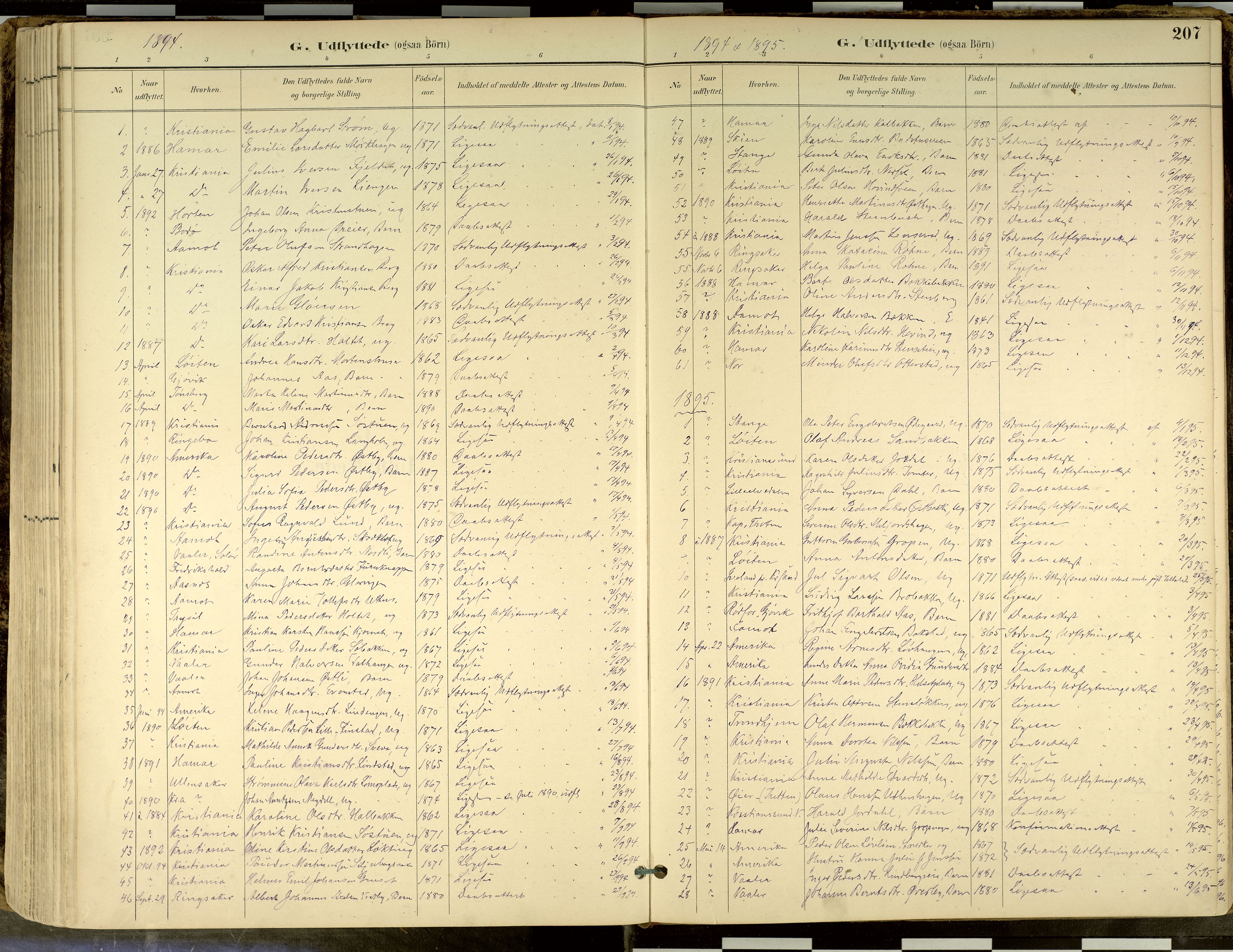 Elverum prestekontor, SAH/PREST-044/H/Ha/Haa/L0018: Parish register (official) no. 18, 1894-1914, p. 207