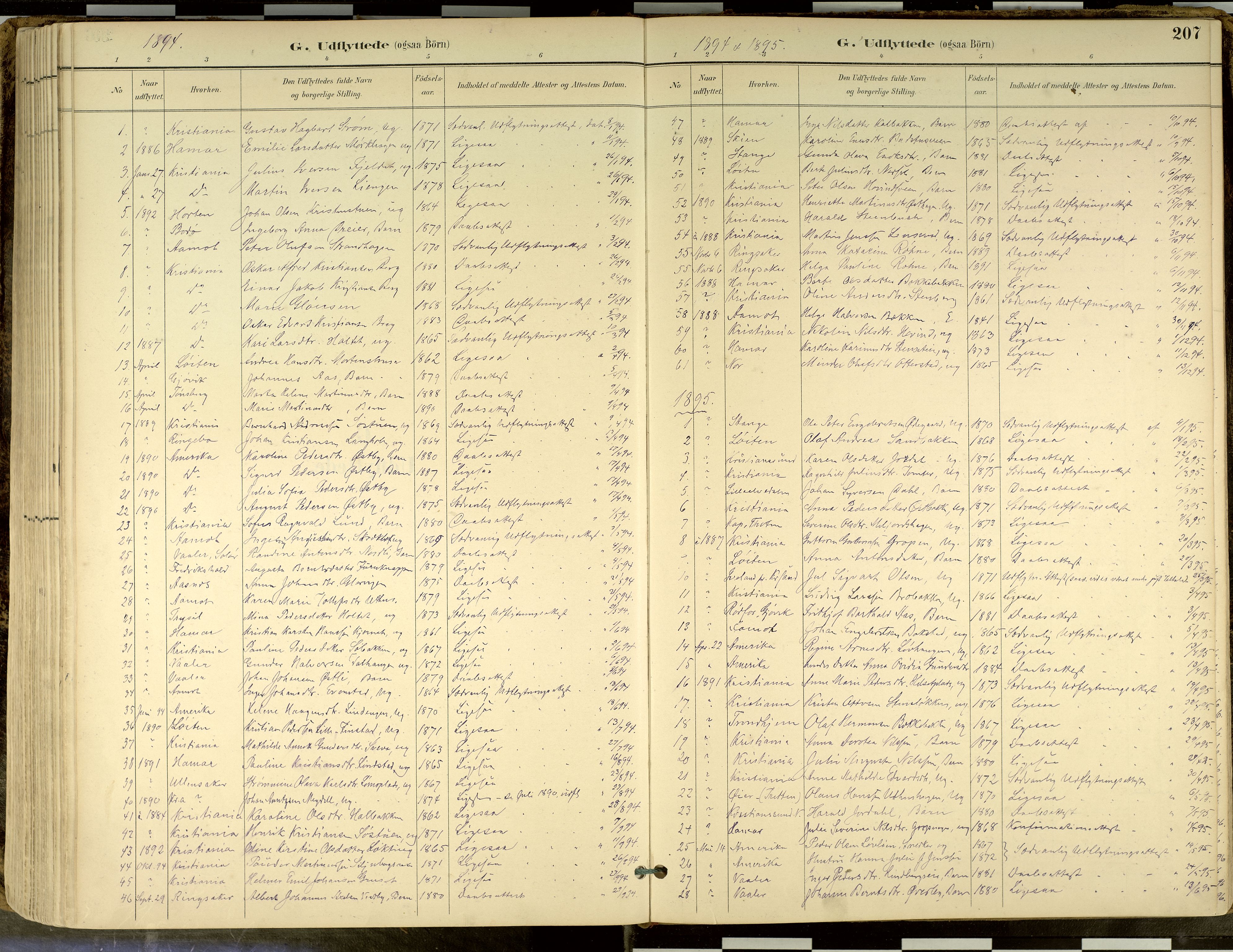 Elverum prestekontor, AV/SAH-PREST-044/H/Ha/Haa/L0018: Parish register (official) no. 18, 1894-1914, p. 207