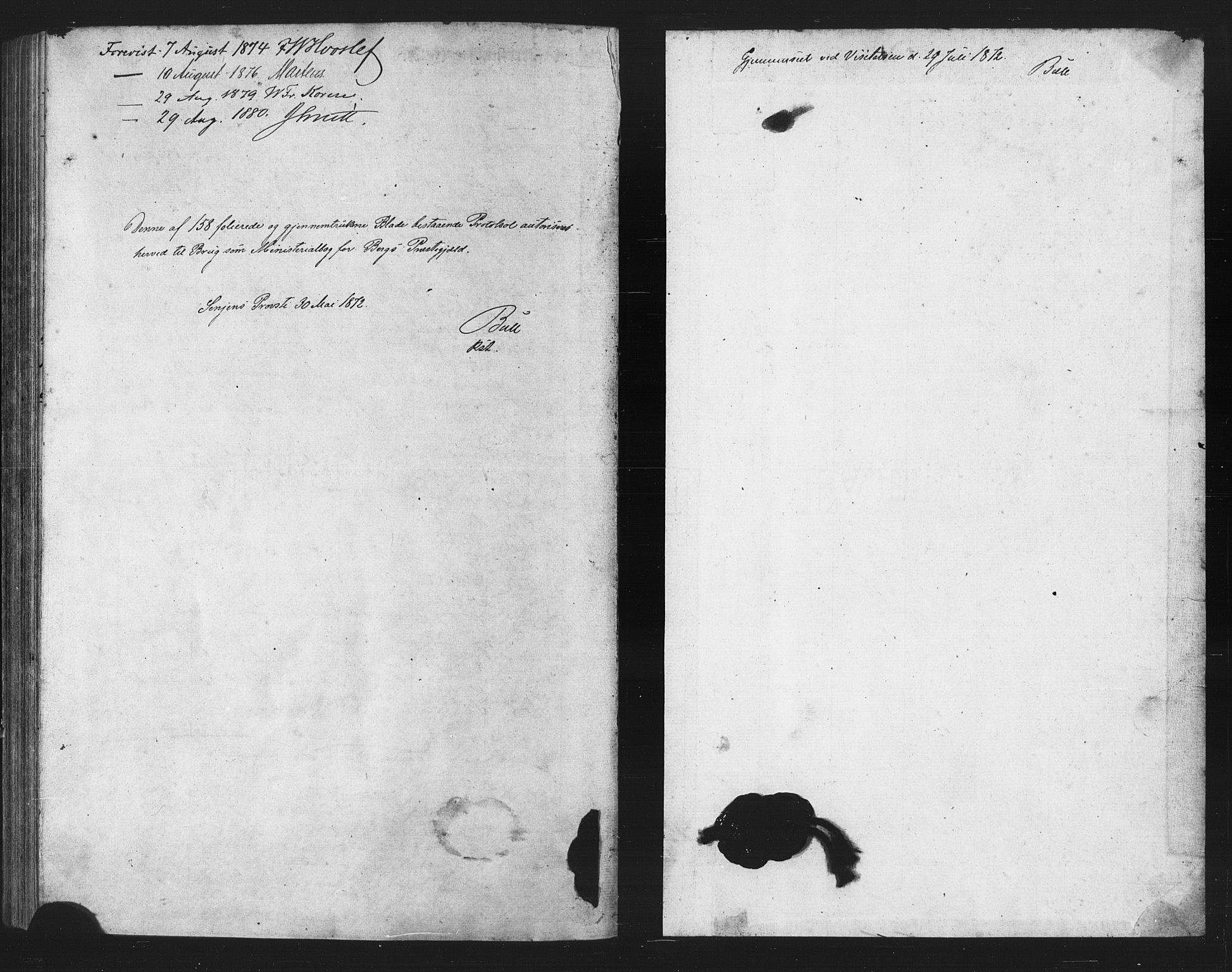 Berg sokneprestkontor, SATØ/S-1318/G/Ga/Gaa/L0003kirke: Parish register (official) no. 3, 1872-1879