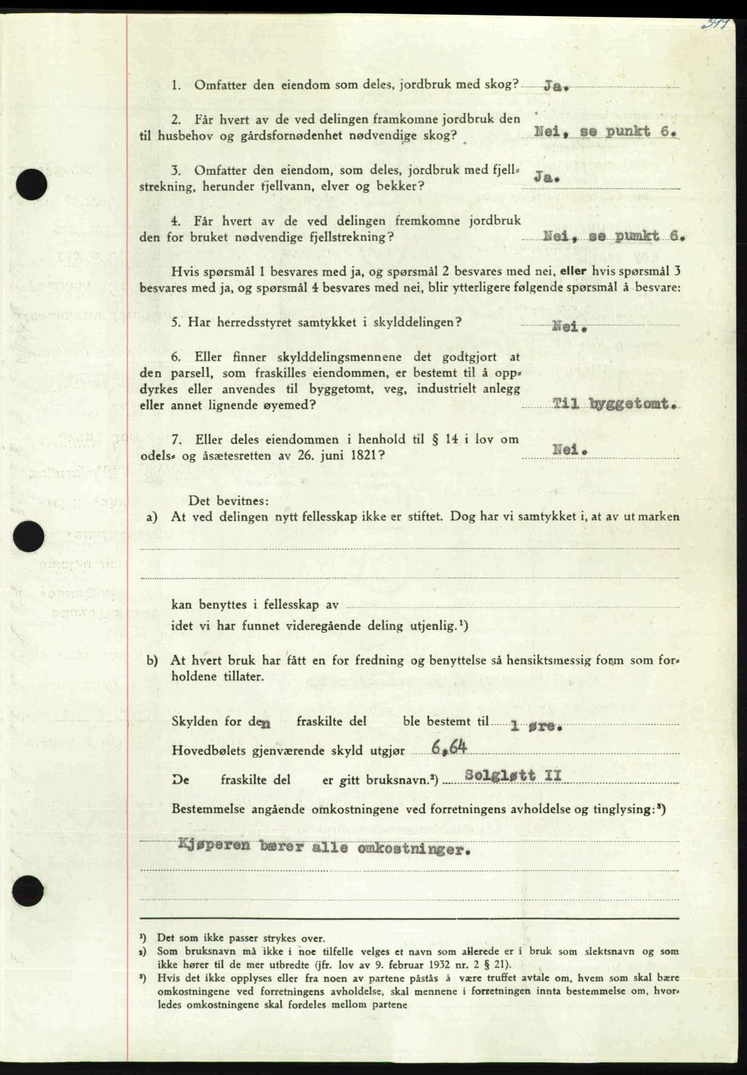 Nordmøre sorenskriveri, AV/SAT-A-4132/1/2/2Ca: Mortgage book no. A110, 1948-1949, Diary no: : 62/1949