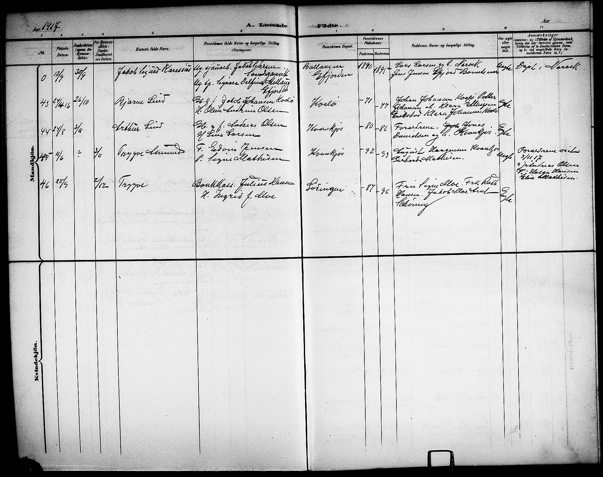 Ministerialprotokoller, klokkerbøker og fødselsregistre - Nordland, AV/SAT-A-1459/872/L1048: Parish register (copy) no. 872C04, 1898-1919