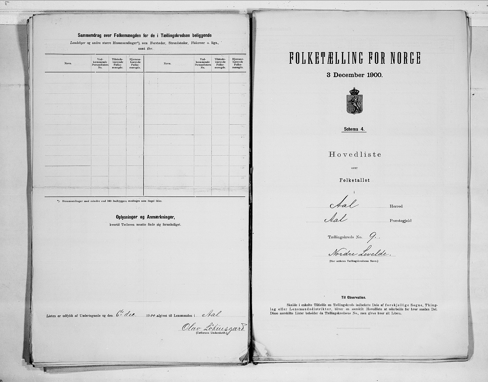 RA, 1900 census for Ål, 1900, p. 21