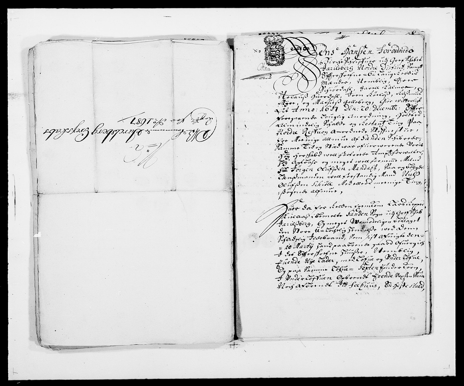 Rentekammeret inntil 1814, Reviderte regnskaper, Fogderegnskap, AV/RA-EA-4092/R32/L1858: Fogderegnskap Jarlsberg grevskap, 1686-1690, p. 431